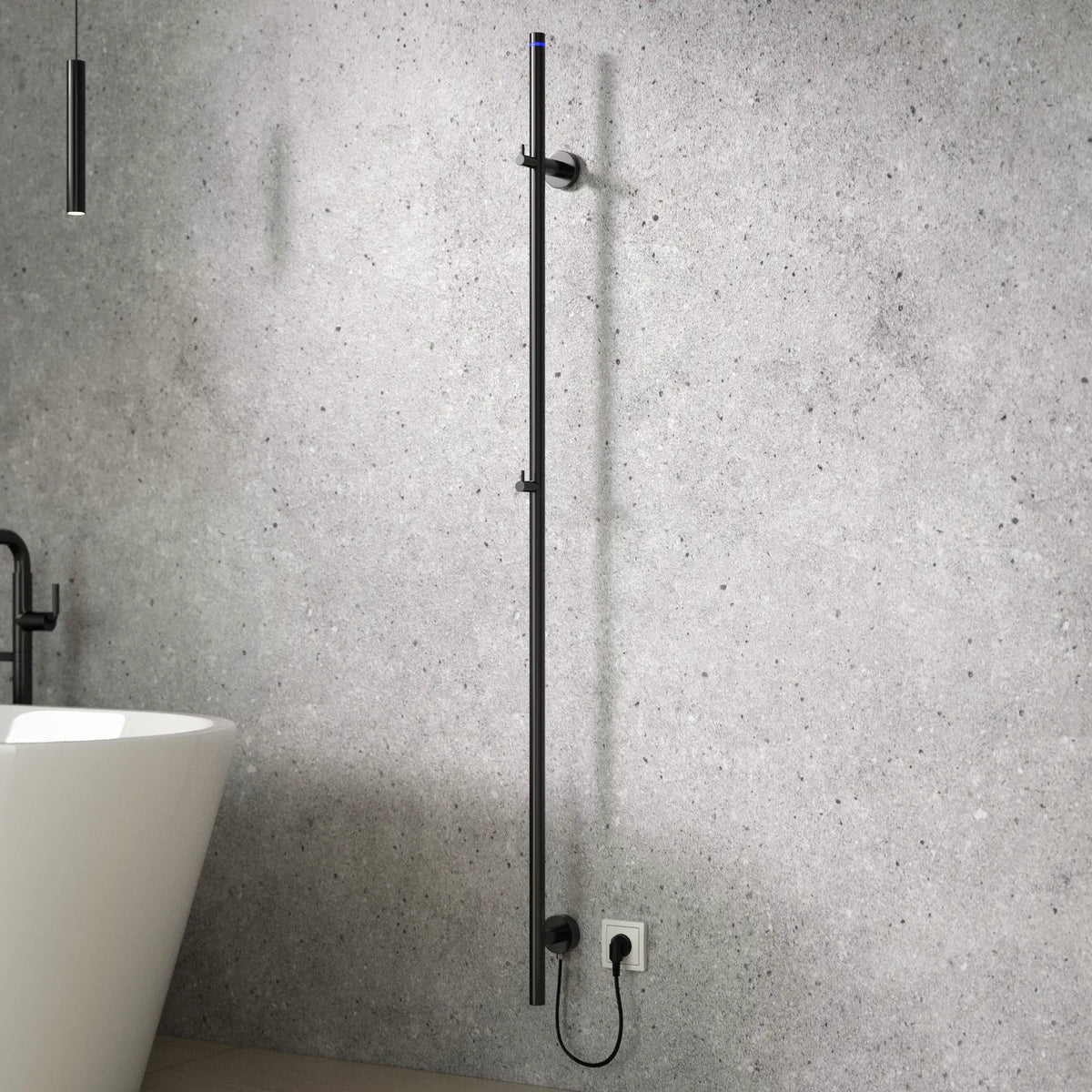 Elektrisk Handdukstork - 70 Watt - 150 cm - Gunmetal