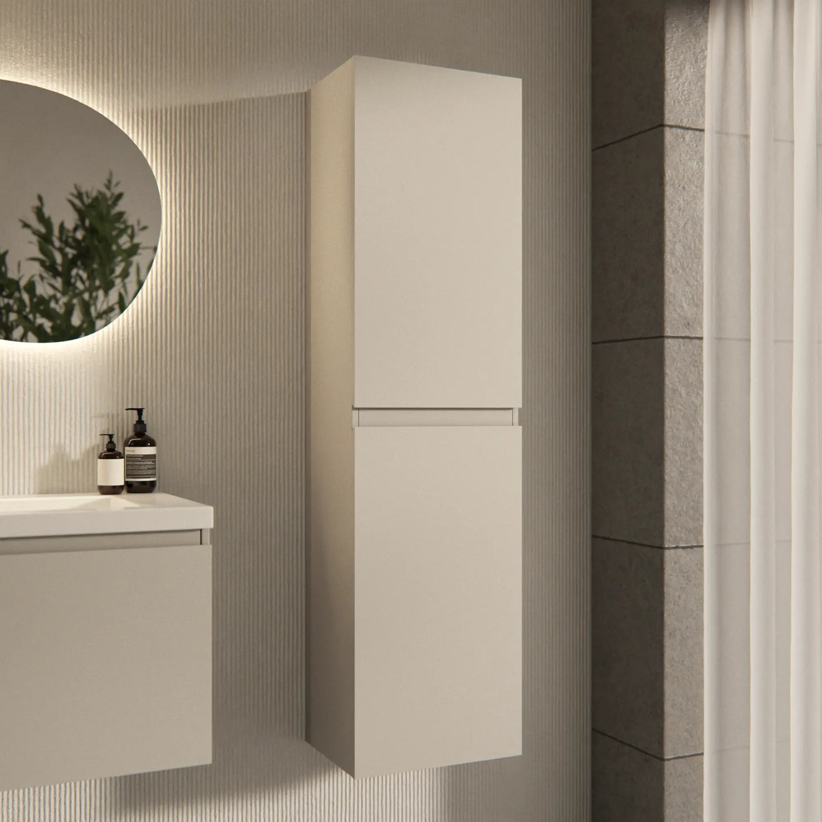 Badrumsmöbel Ruvo - 150 cm - Taupe