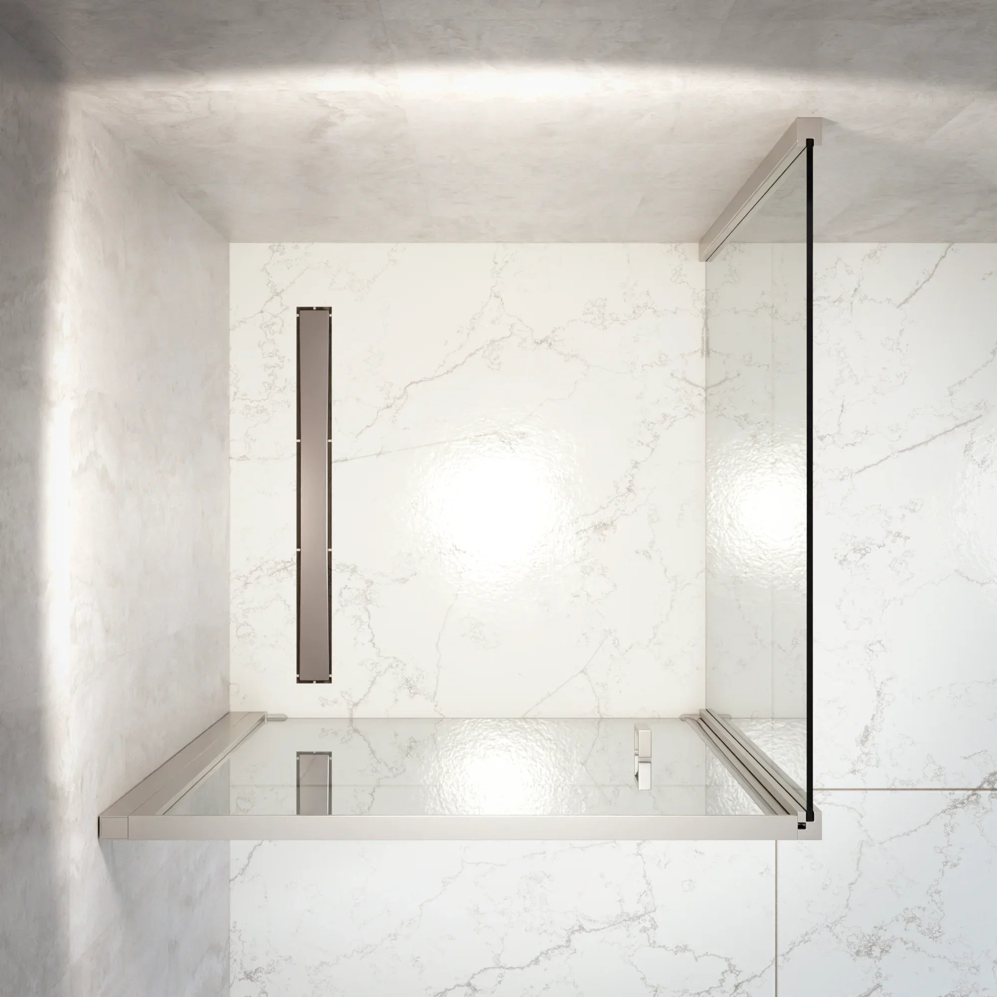 Duschkabin Vela - 90 x 200 - Krom