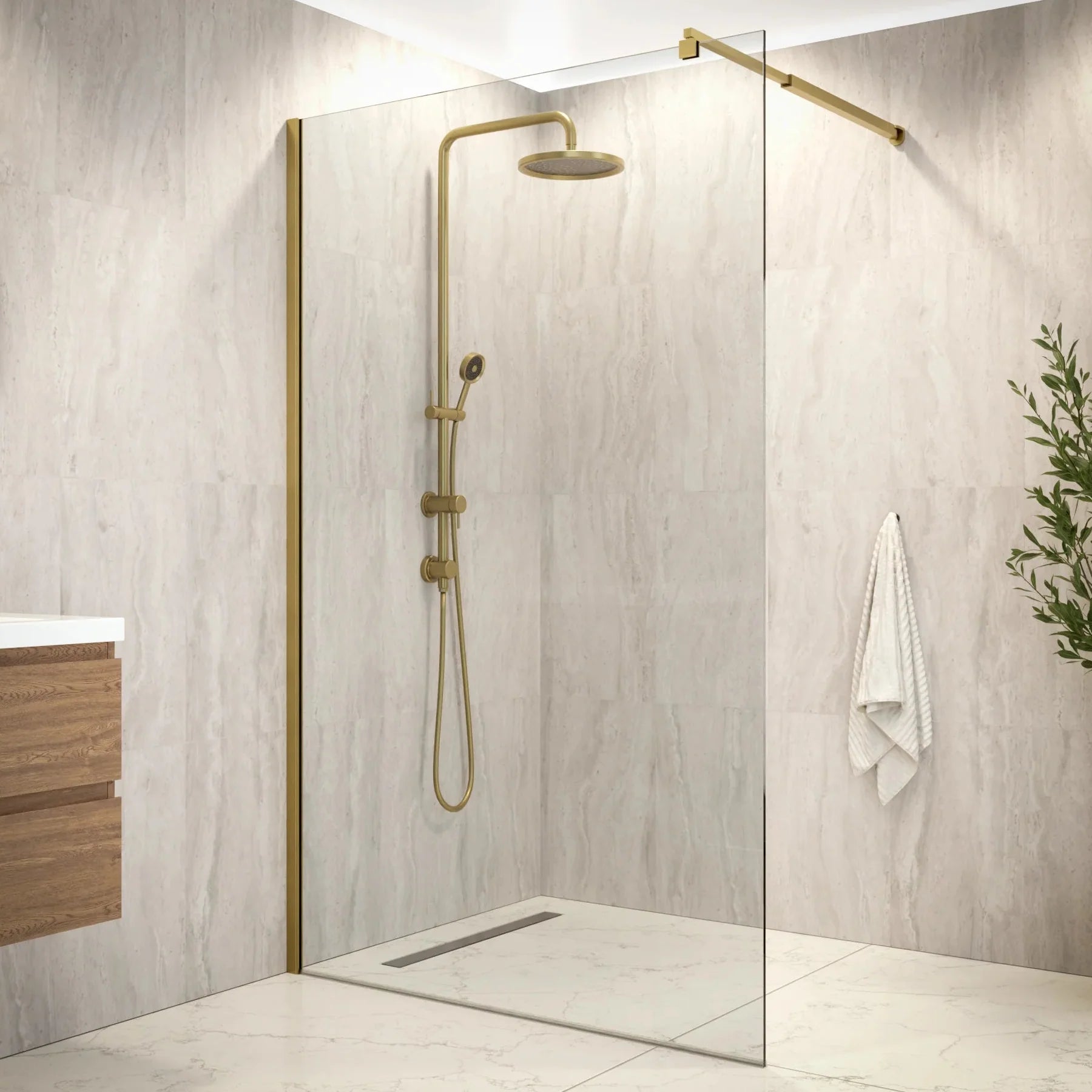 Douchewand Elva - 120x200cm