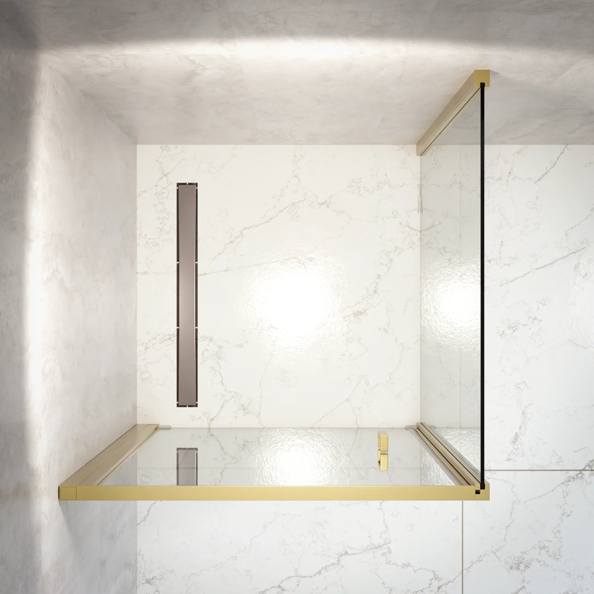 Duschkabin Vela - 90 x 200 - Guld