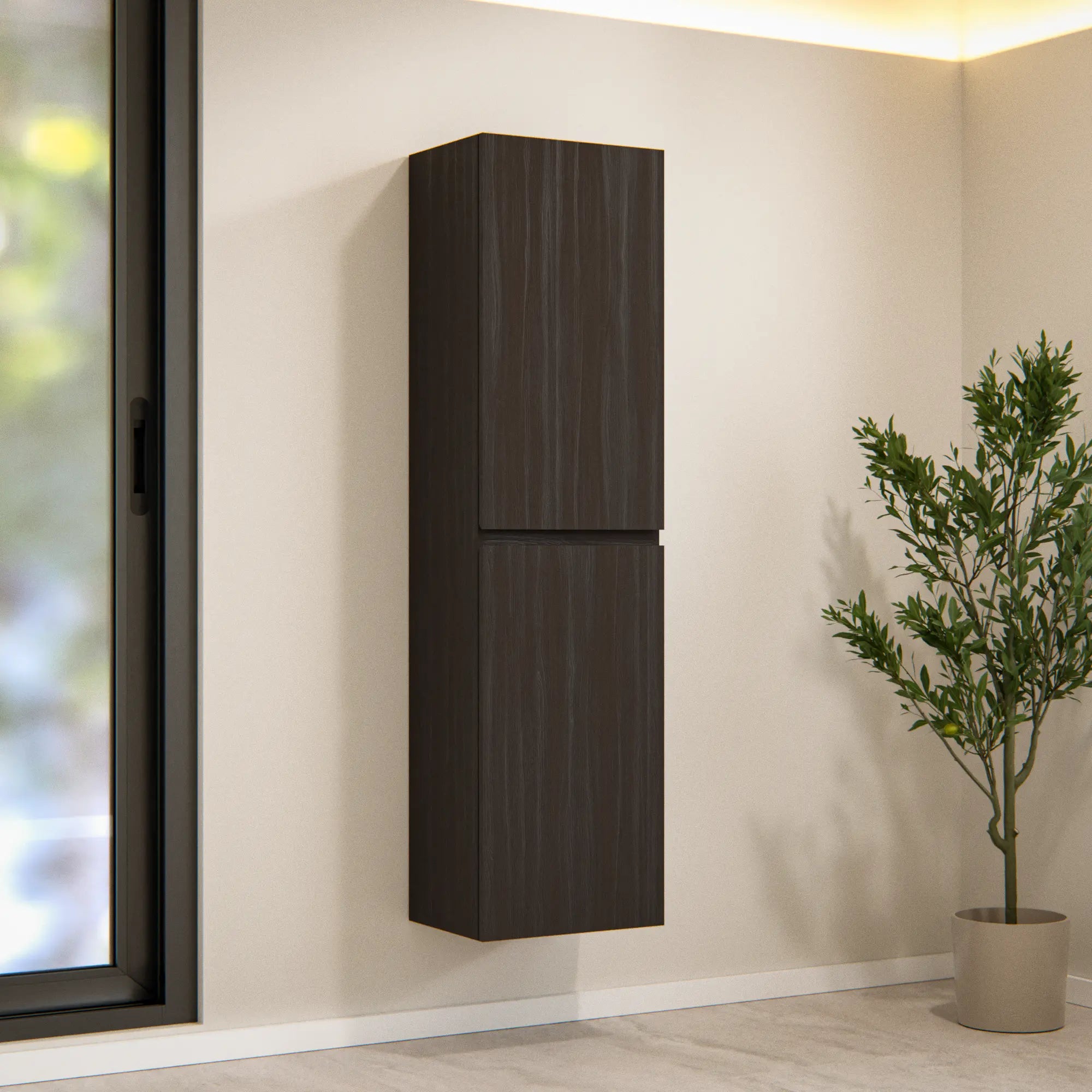 Kolomkast Ruvo - 150 cm - valnötsbrun - Förbeställa