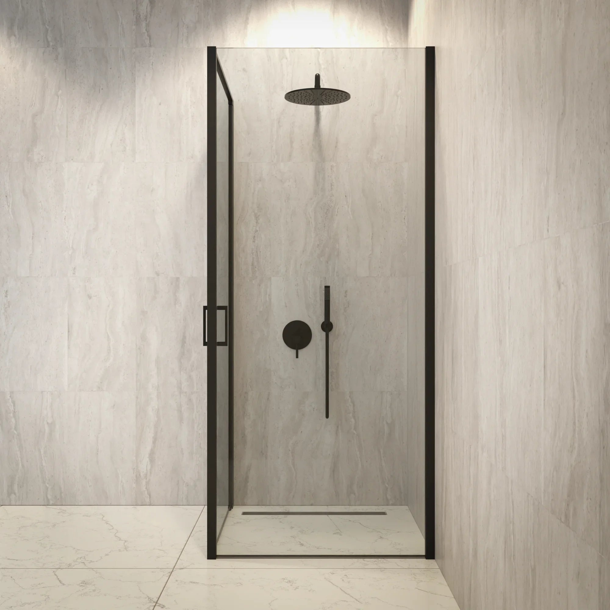 Duschkabin Vela - 90 x 200 - Svart