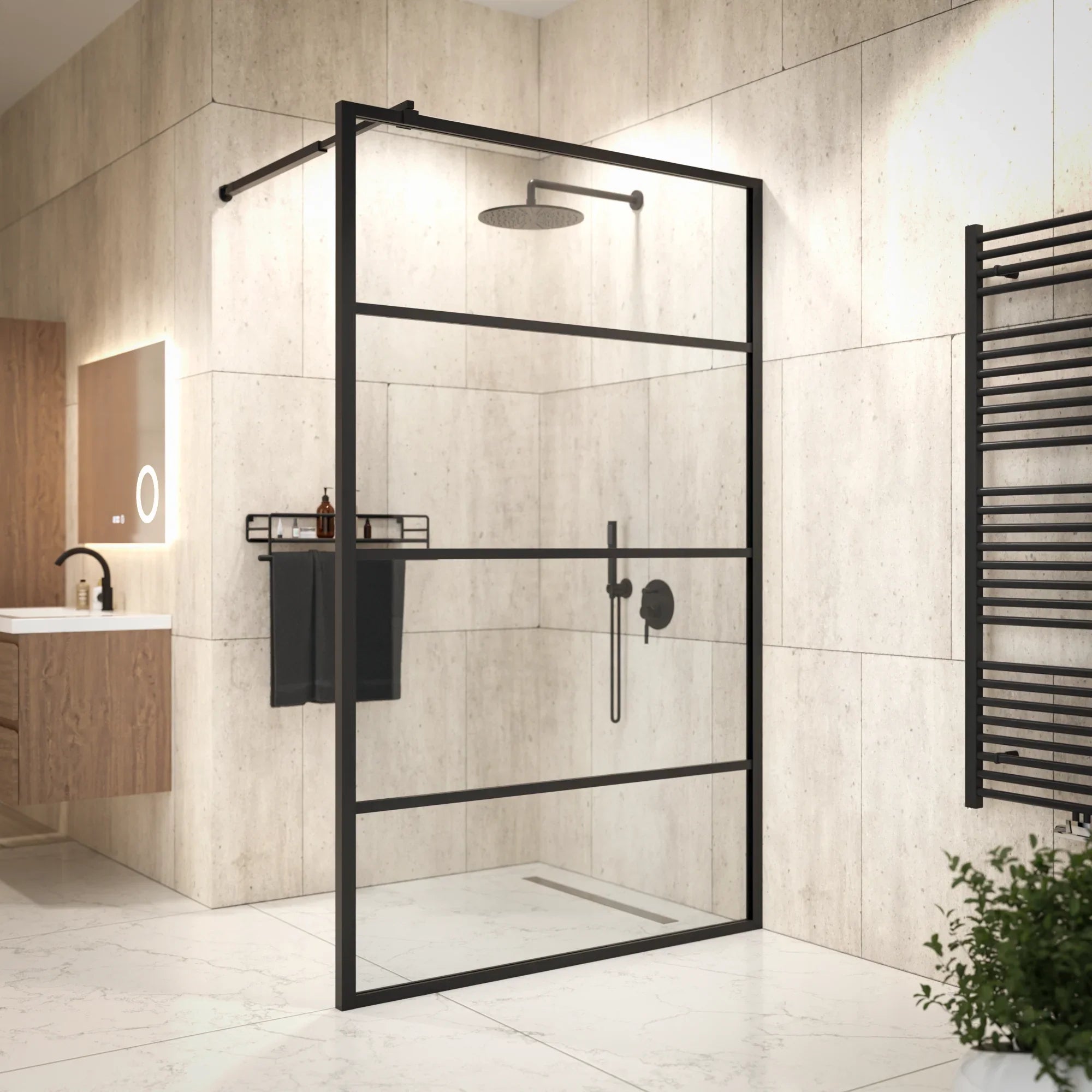 Douchewand Luna - 120x200cm