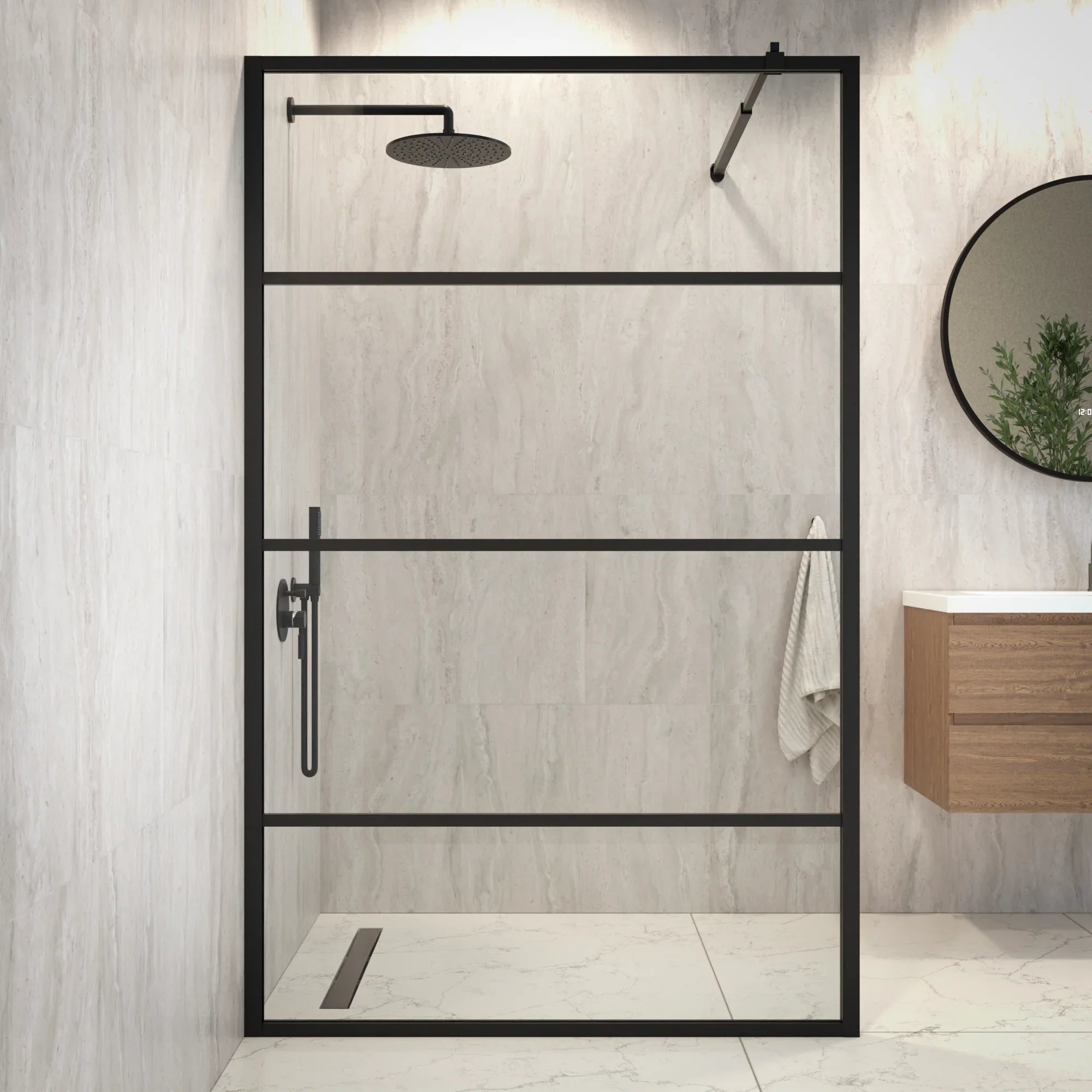 Douchewand Luna - 120x200cm