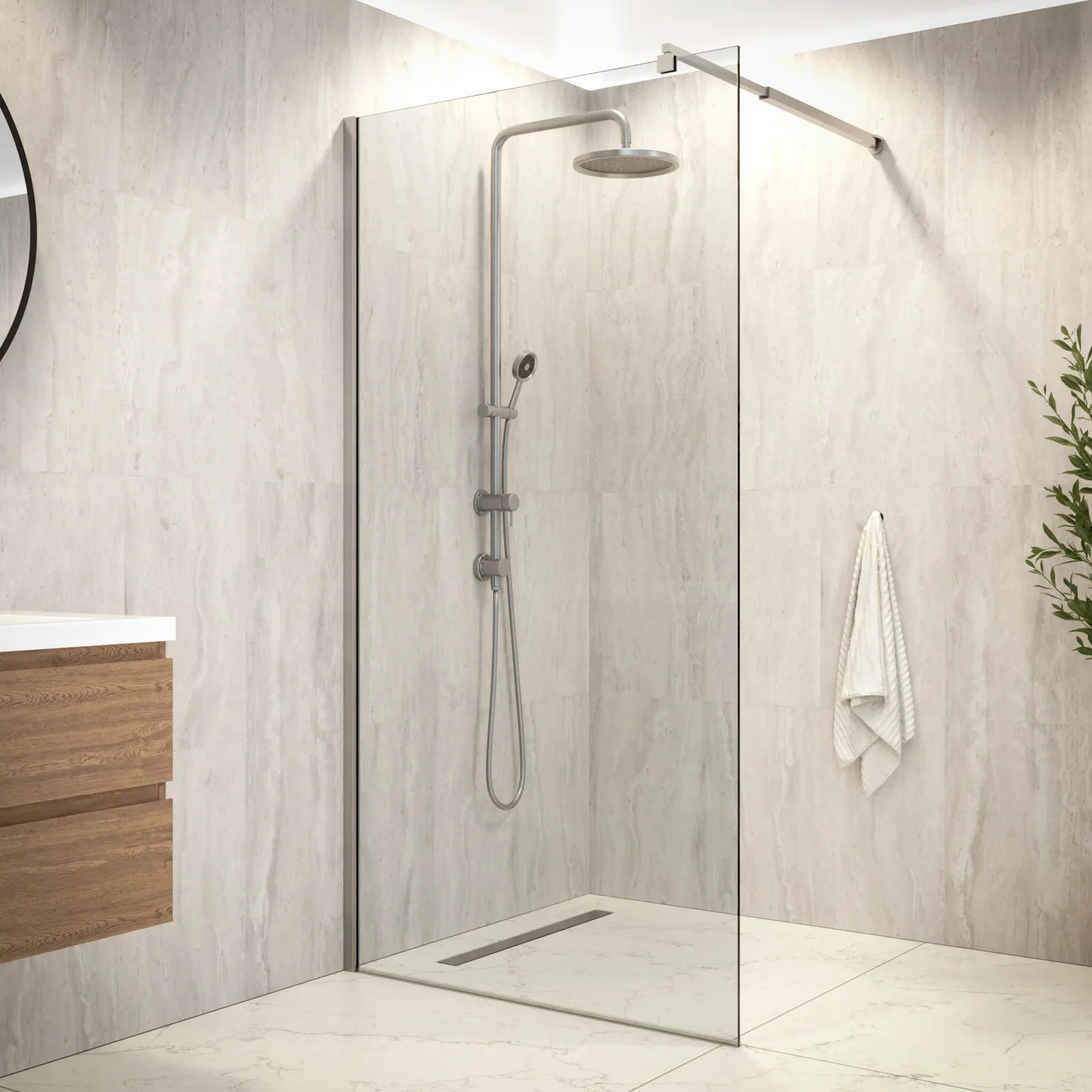 Douchewand Zaro - 100x200cm