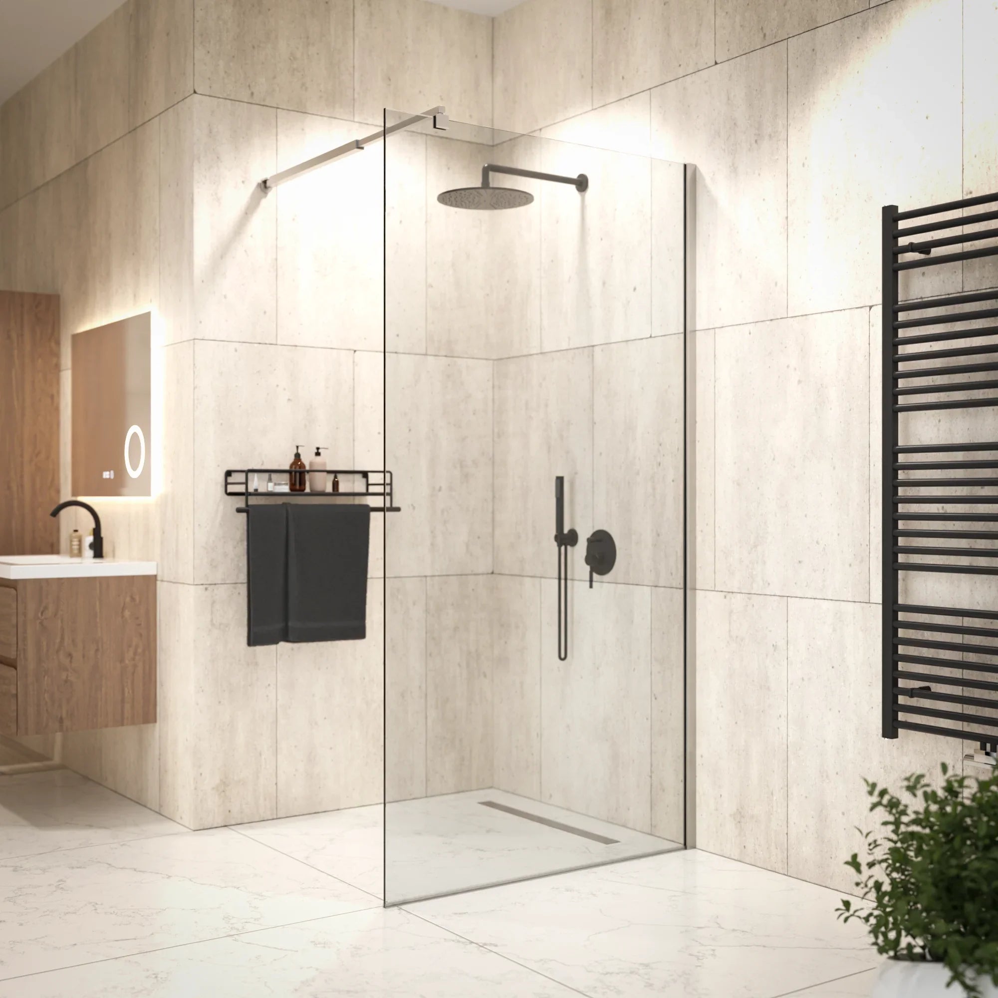 Douchewand Zaro - 100x200cm