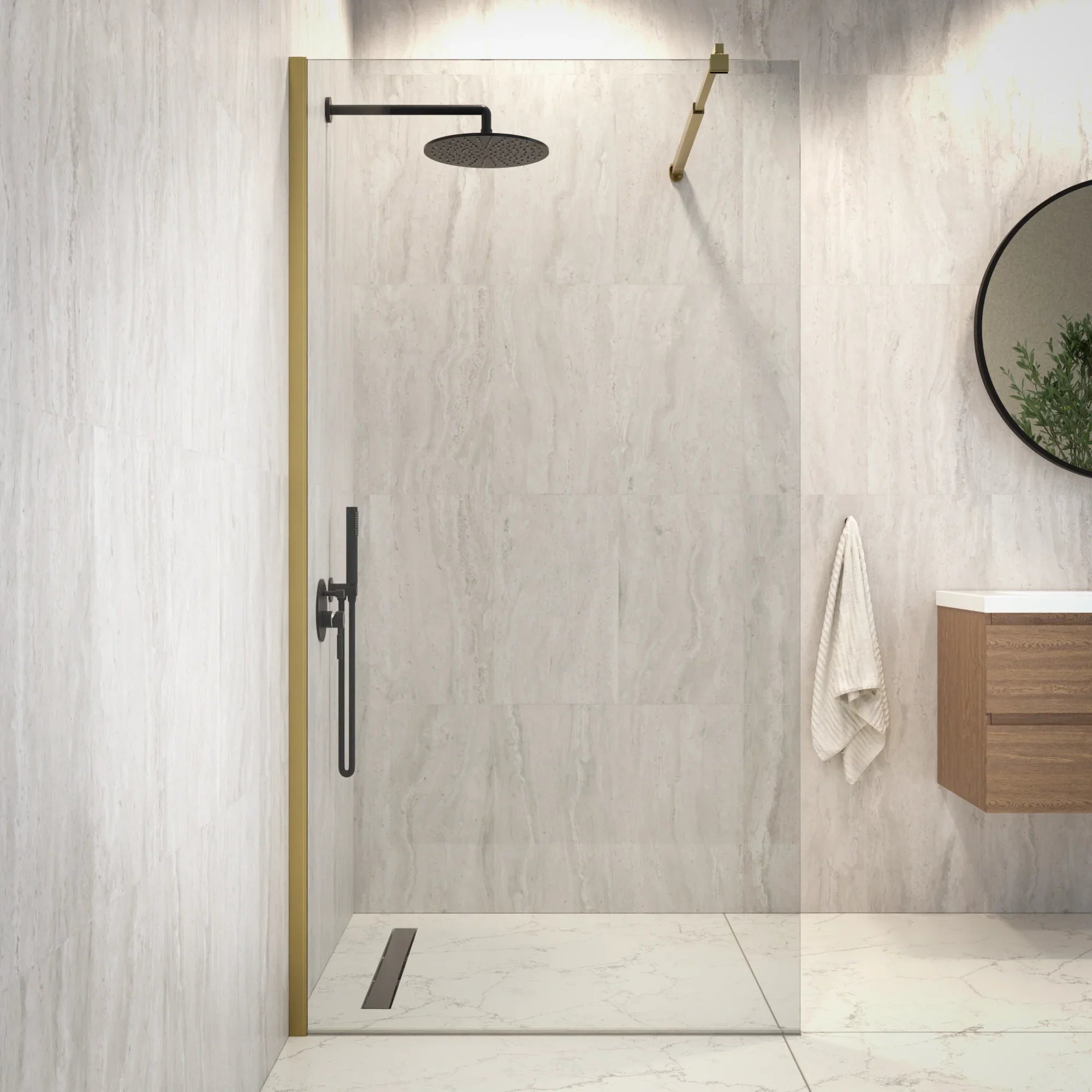 Douchewand Elva - 100x200cm