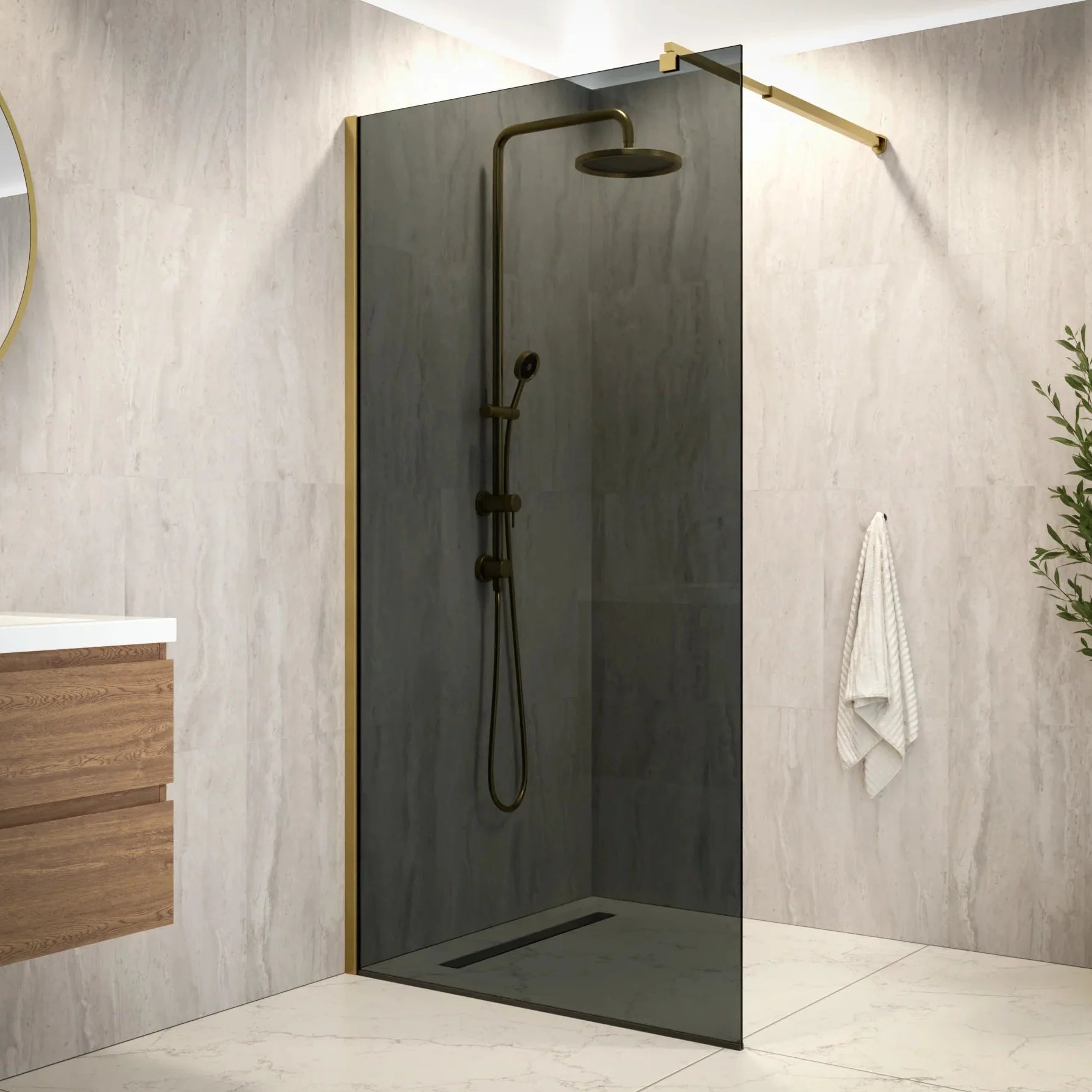 Douchewand Vero - 100x200cm