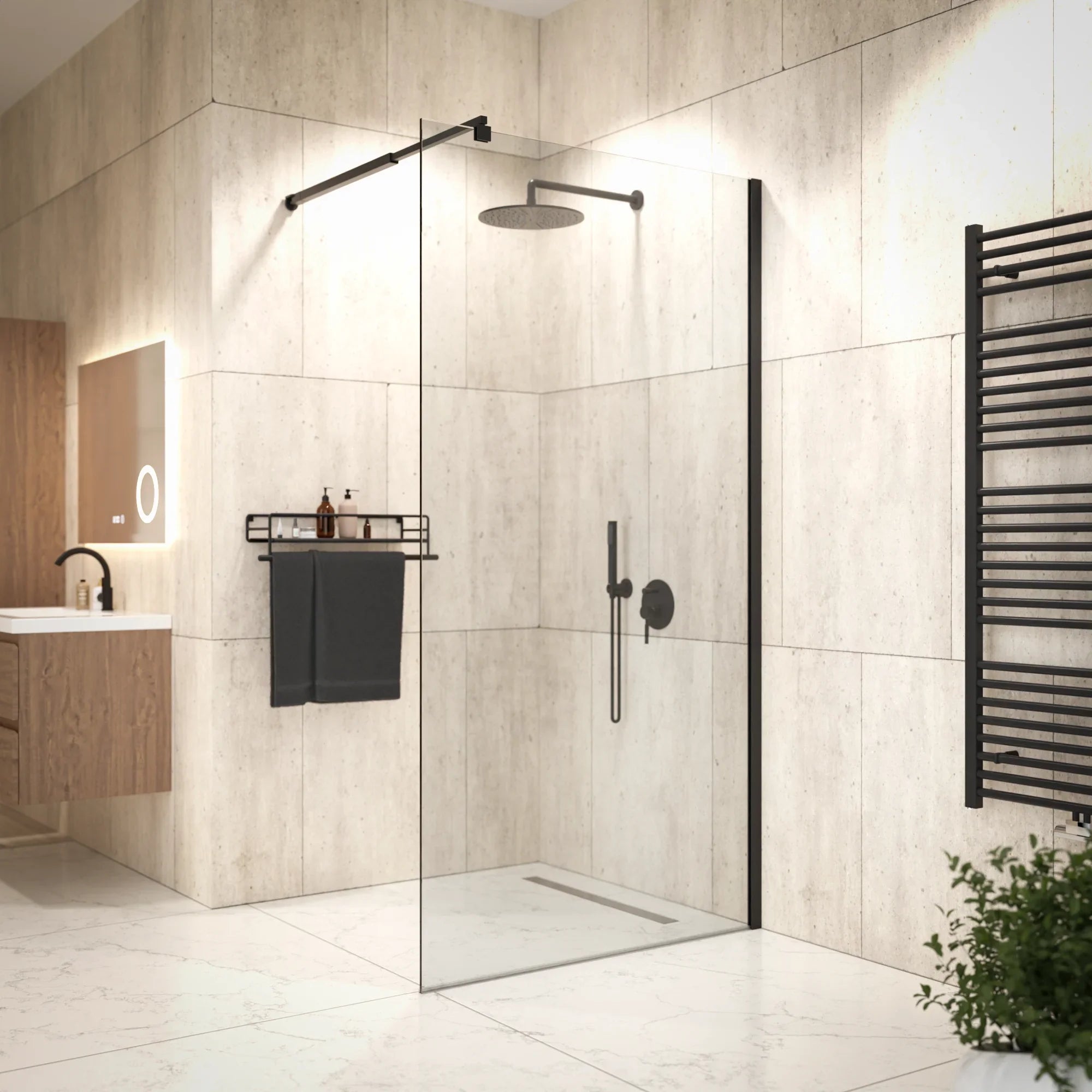 Douchewand Aris - 100x200cm