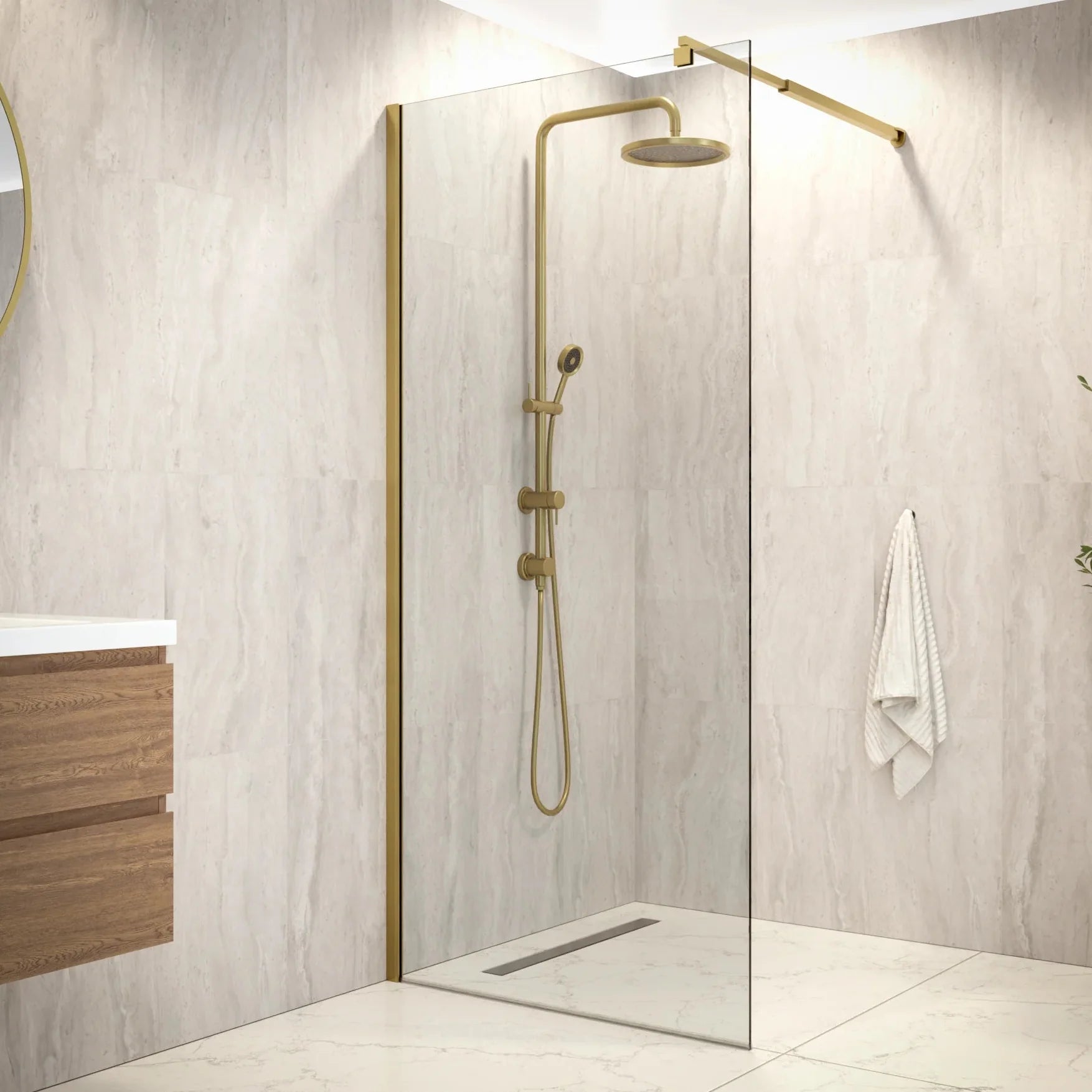 Douchewand Elva - 90x200cm