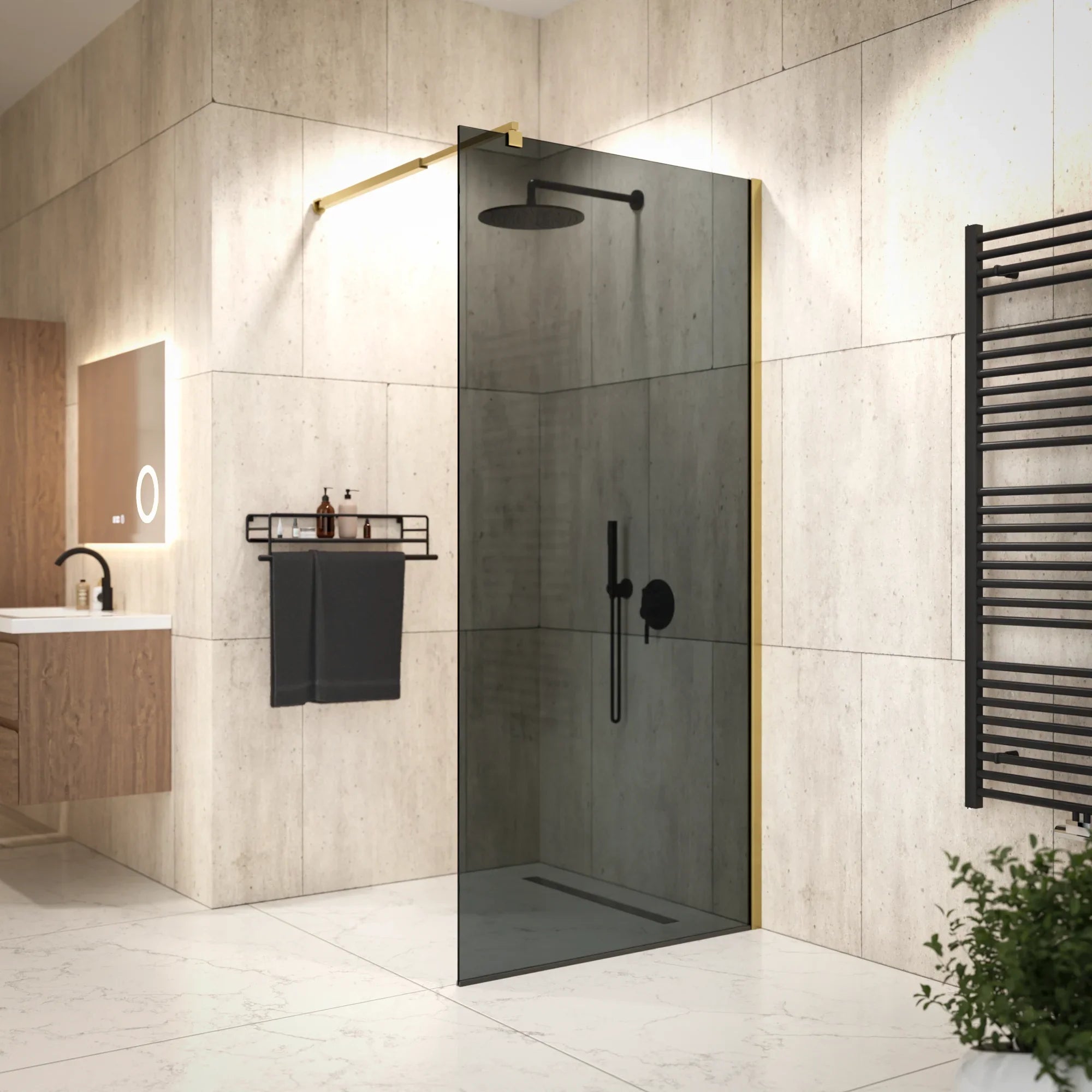 Douchewand Vero - 90x200cm