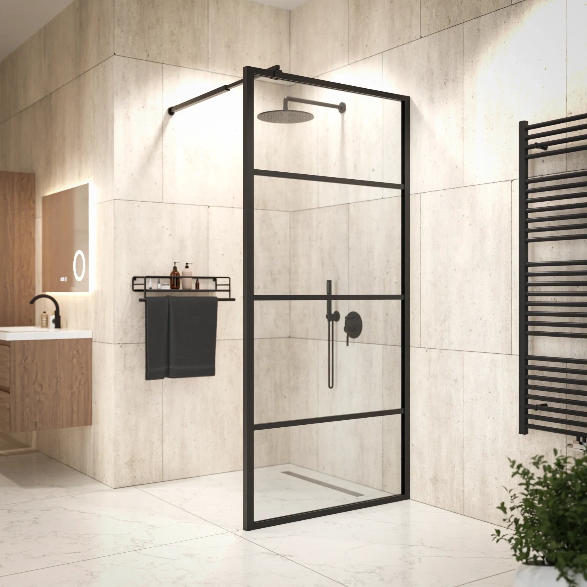 Douchewand Luna - 90x200cm - Förbeställa