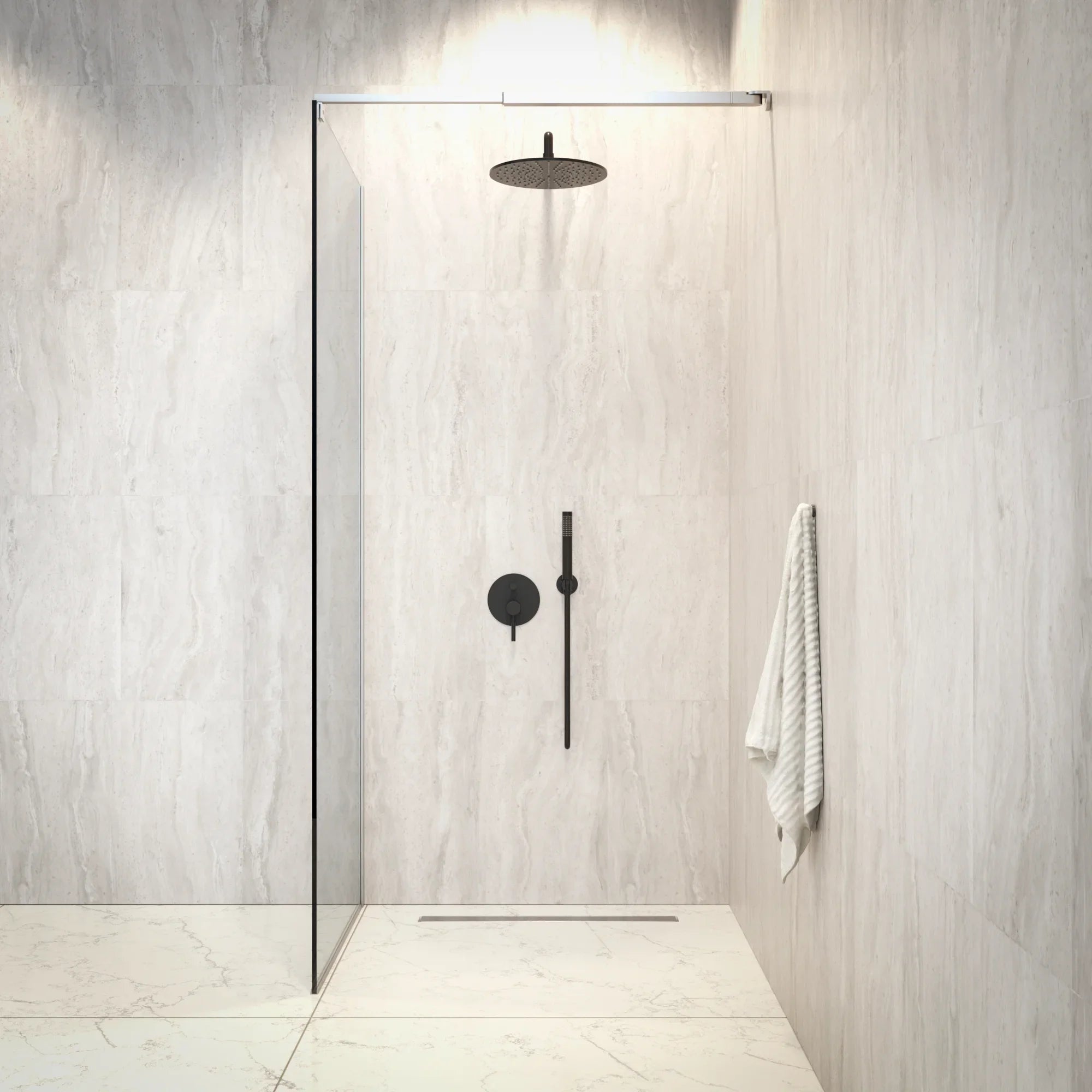 Douchewand Zaro - 80x200cm