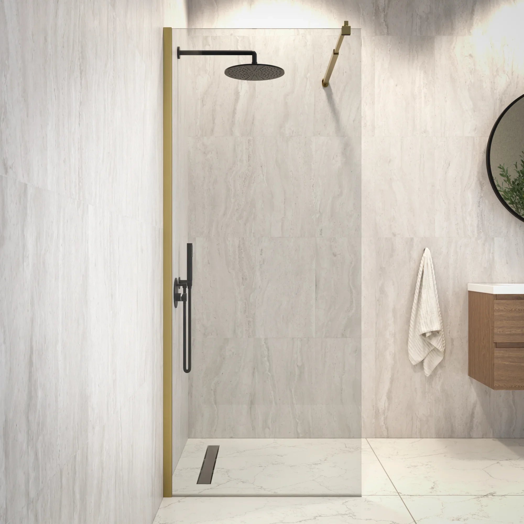 Douchewand Elva - 80x200cm