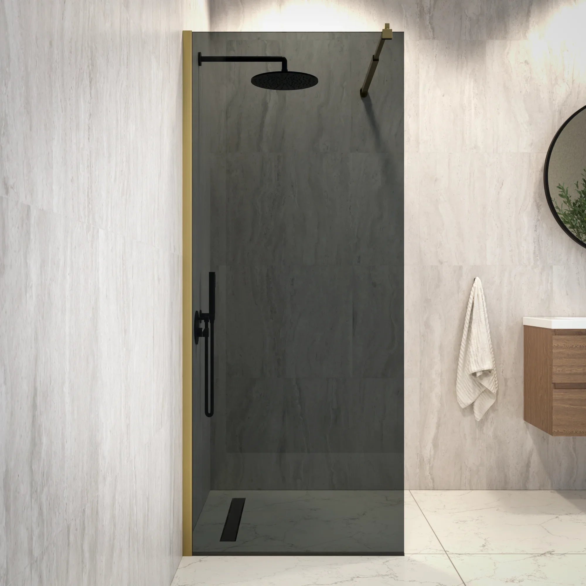 Douchewand Vero - 80x200cm