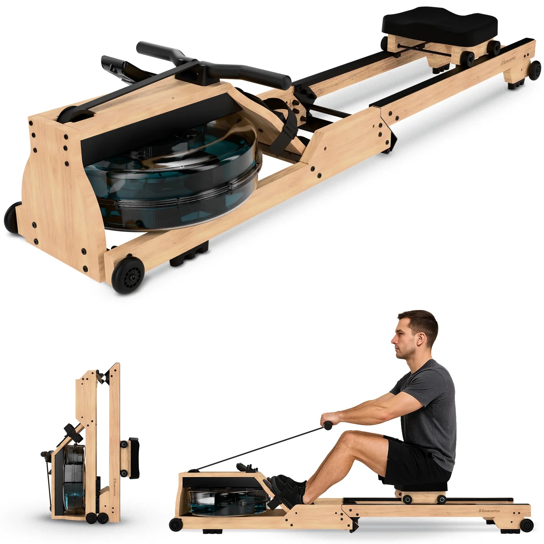 Roeitrainer - RowForge - Hout Met Waterweerstand