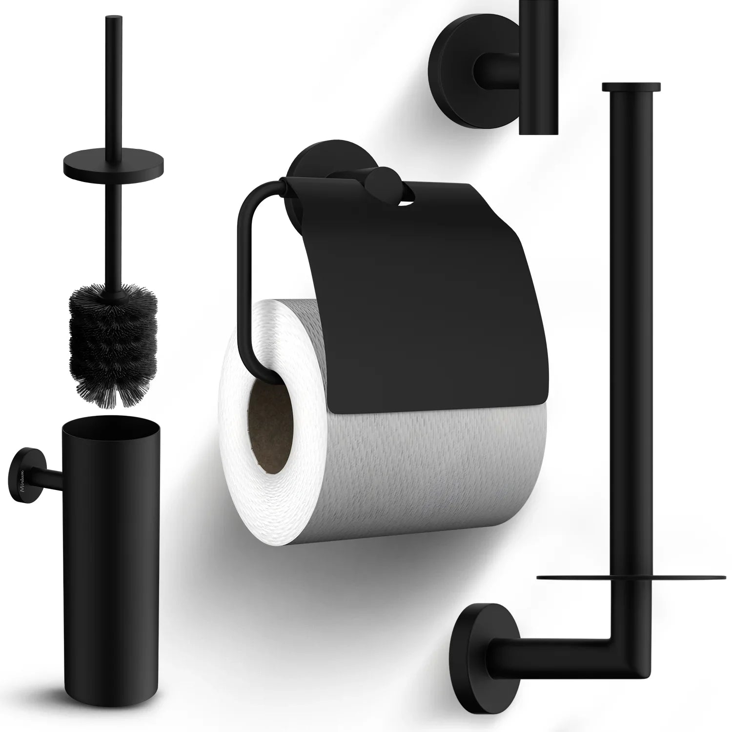 Badkameraccessoireset - WC - Zwart