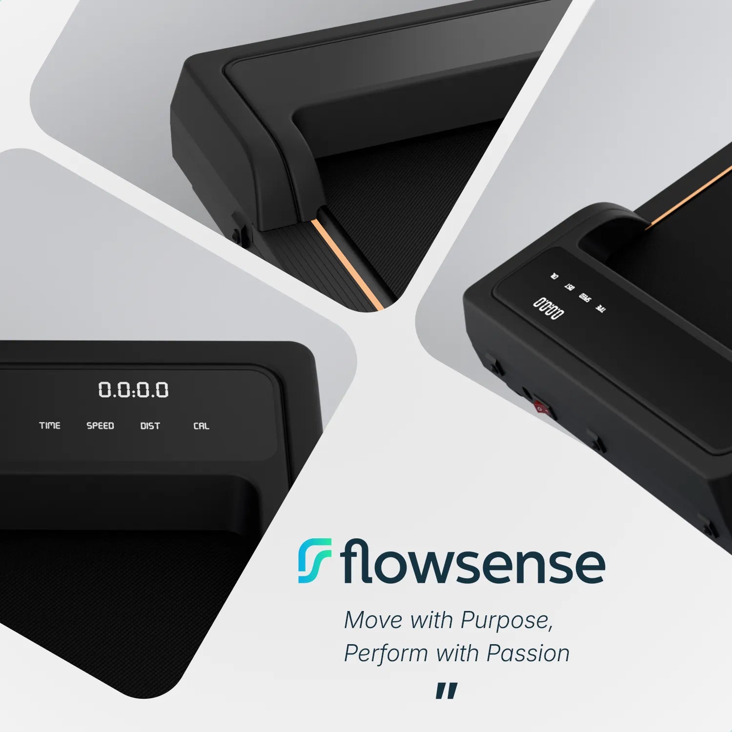 Flowsense löpband - 1-6 km/h