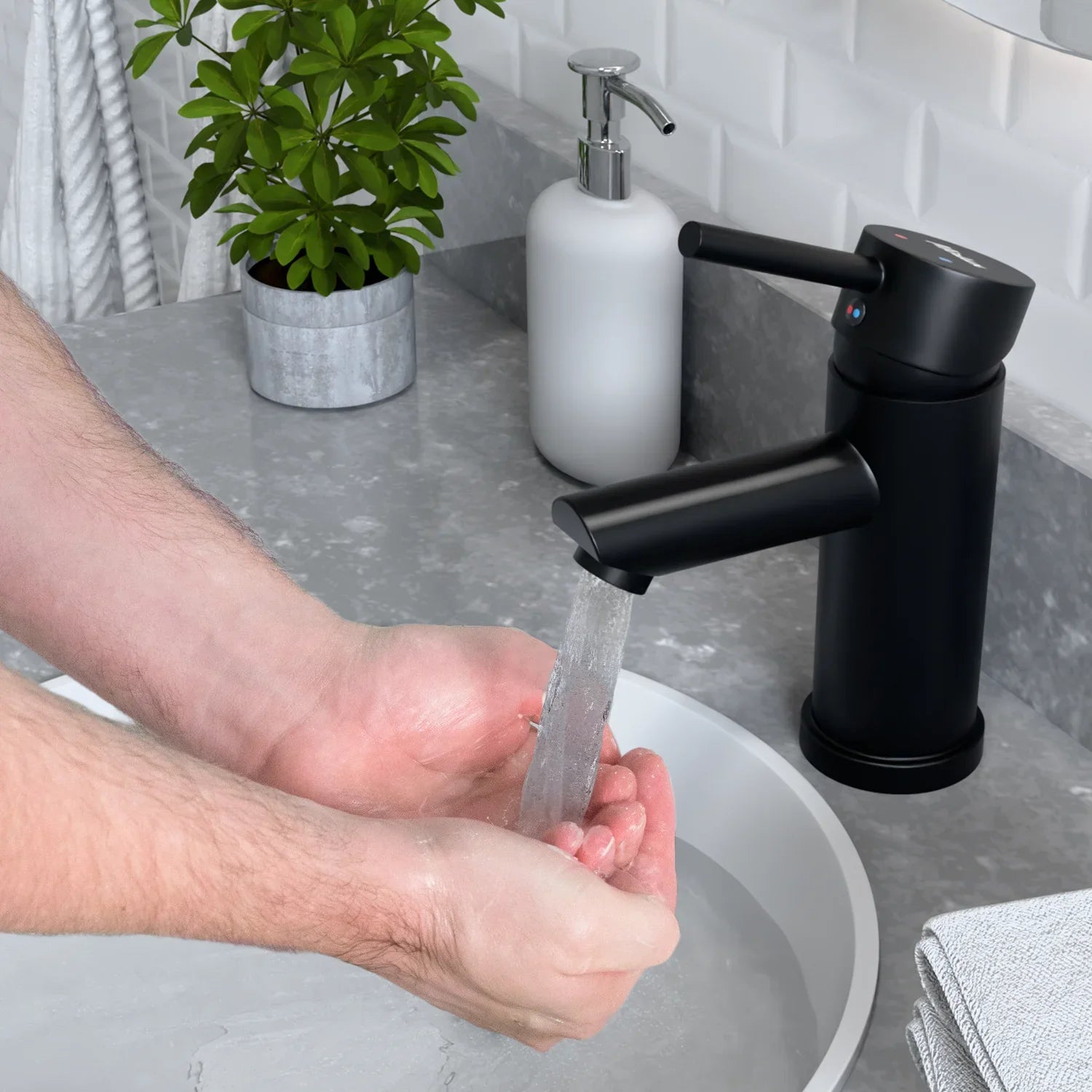 Tvättställsblandare - WC - Svart [ZOE] - Förbeställ
