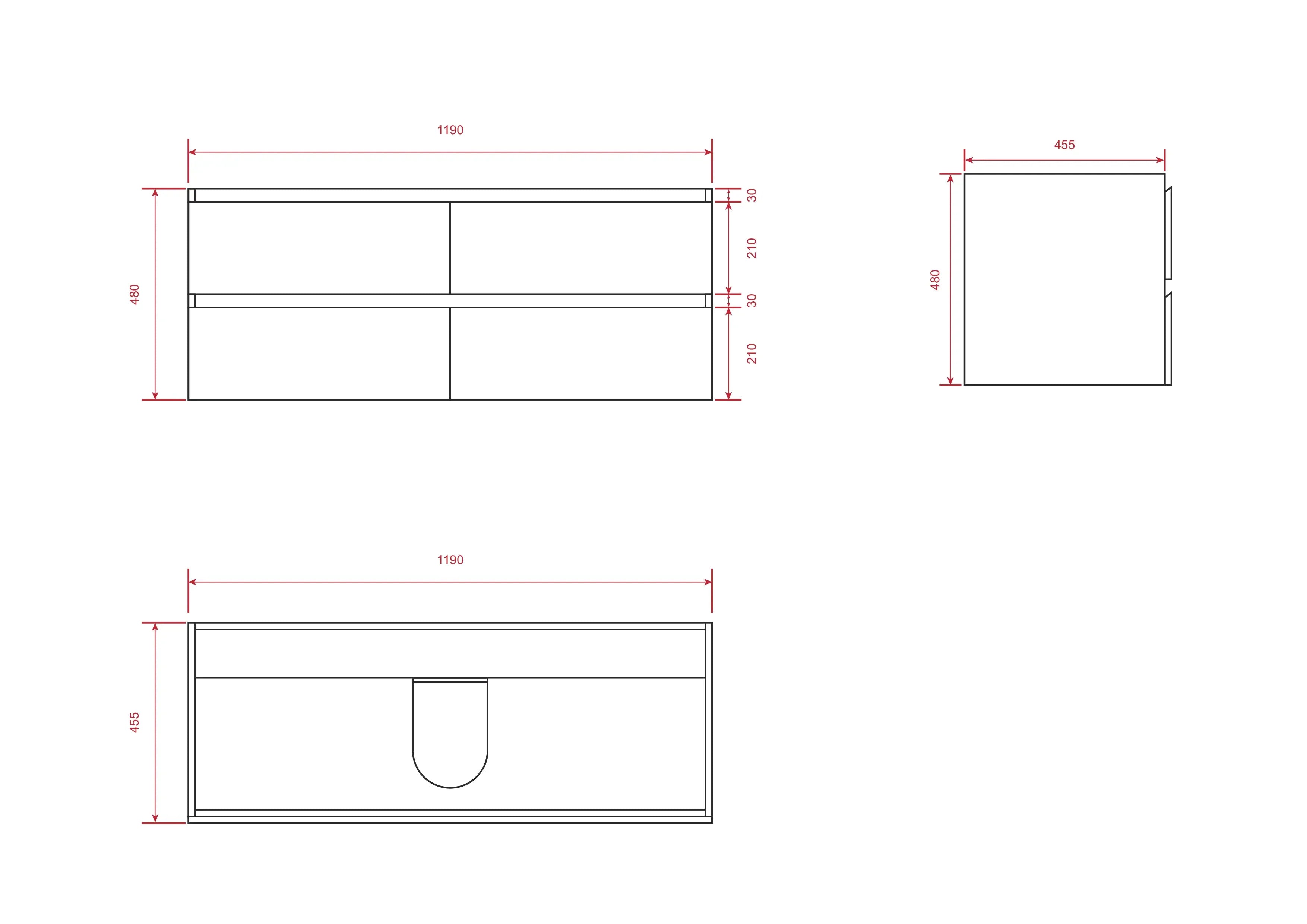 Badrumsmöbel Asora - 120 cm - 2 kranhål - Varm ek - Tvättställ Vit - Förbeställa