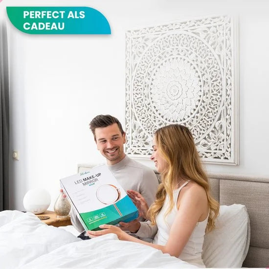 Make-Up Spiegel - Oplaadbaar - Rosé - 1-10x Vergroting