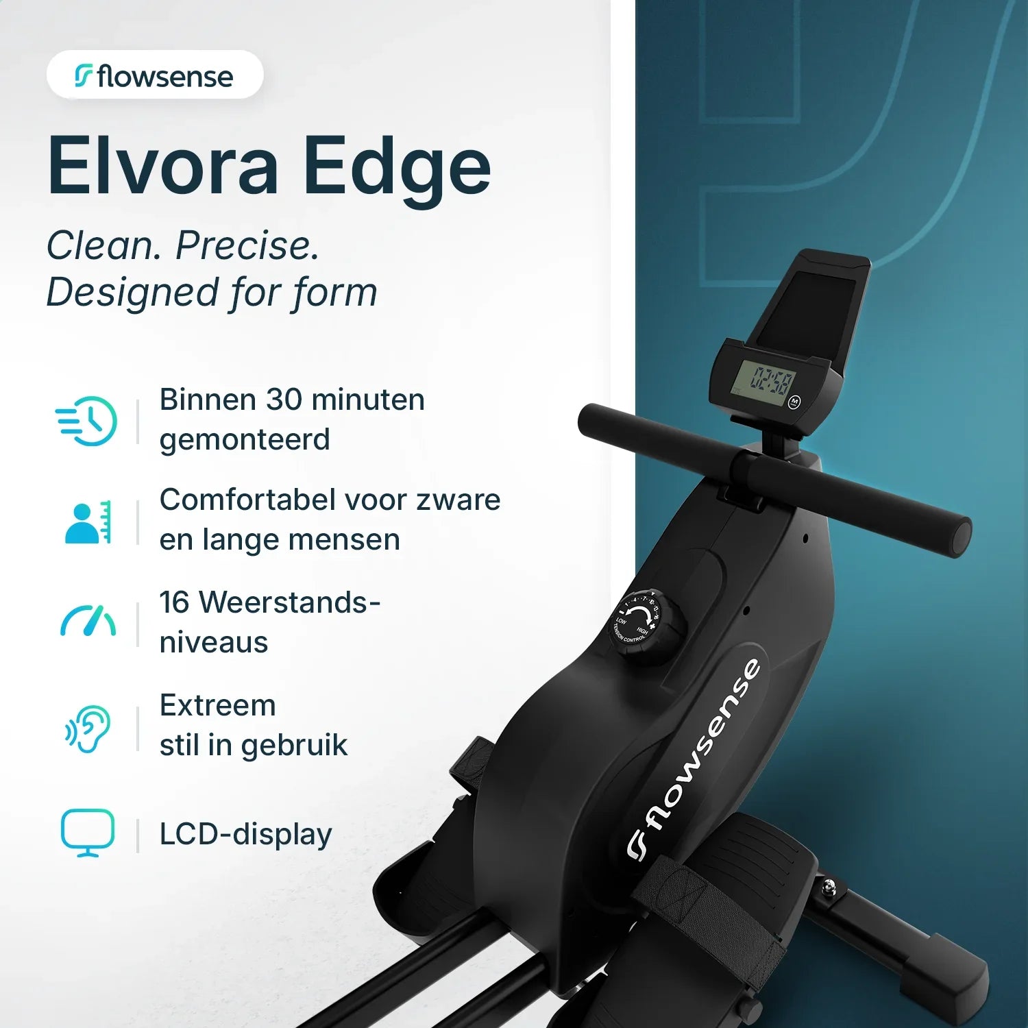 Roeitrainer - Elvora Edge - Magnetische Weerstand