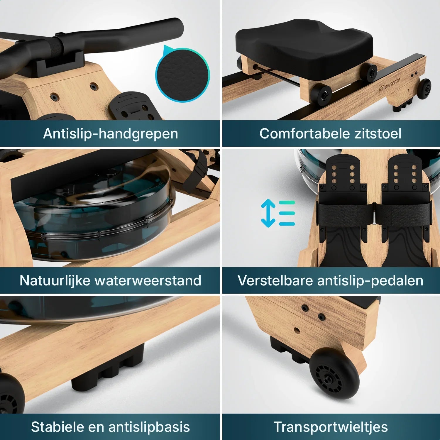 Roeitrainer - RowForge - Hout Met Waterweerstand