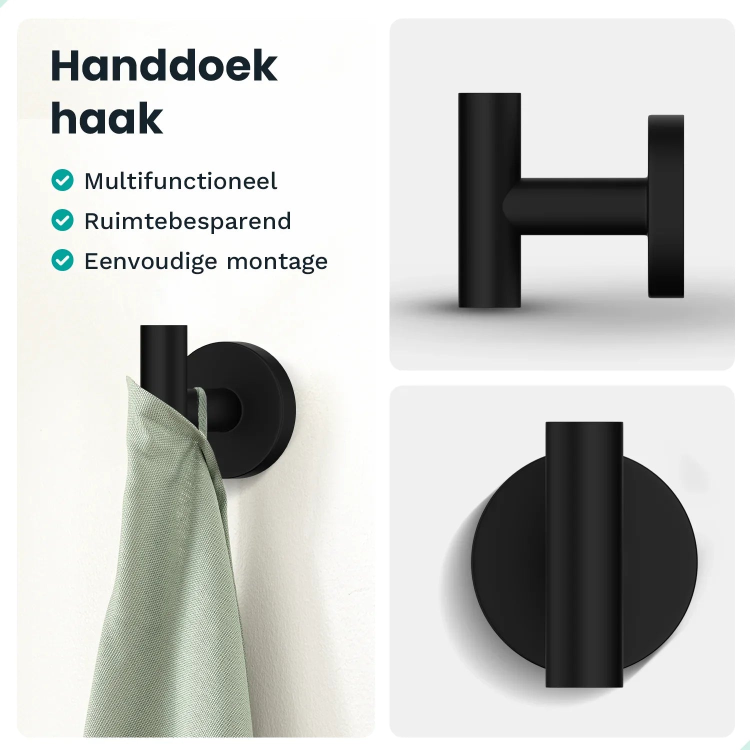 Badkameraccessoireset - WC - Zwart