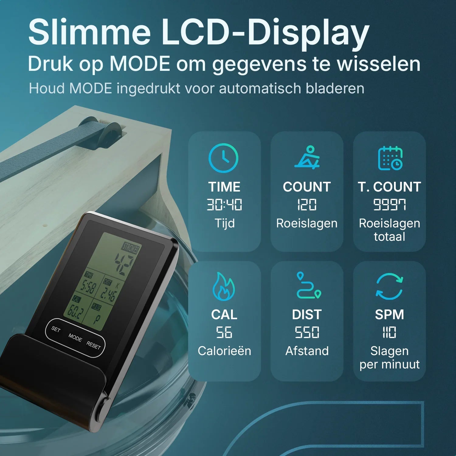 Roeitrainer - RowForge - Hout Met Waterweerstand