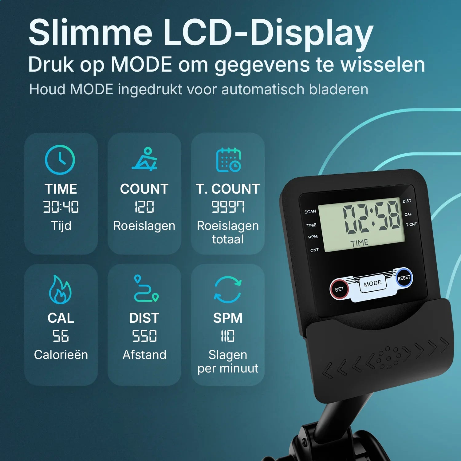 Roeitrainer - Elvora Wave - Dynamische Waterweerstand