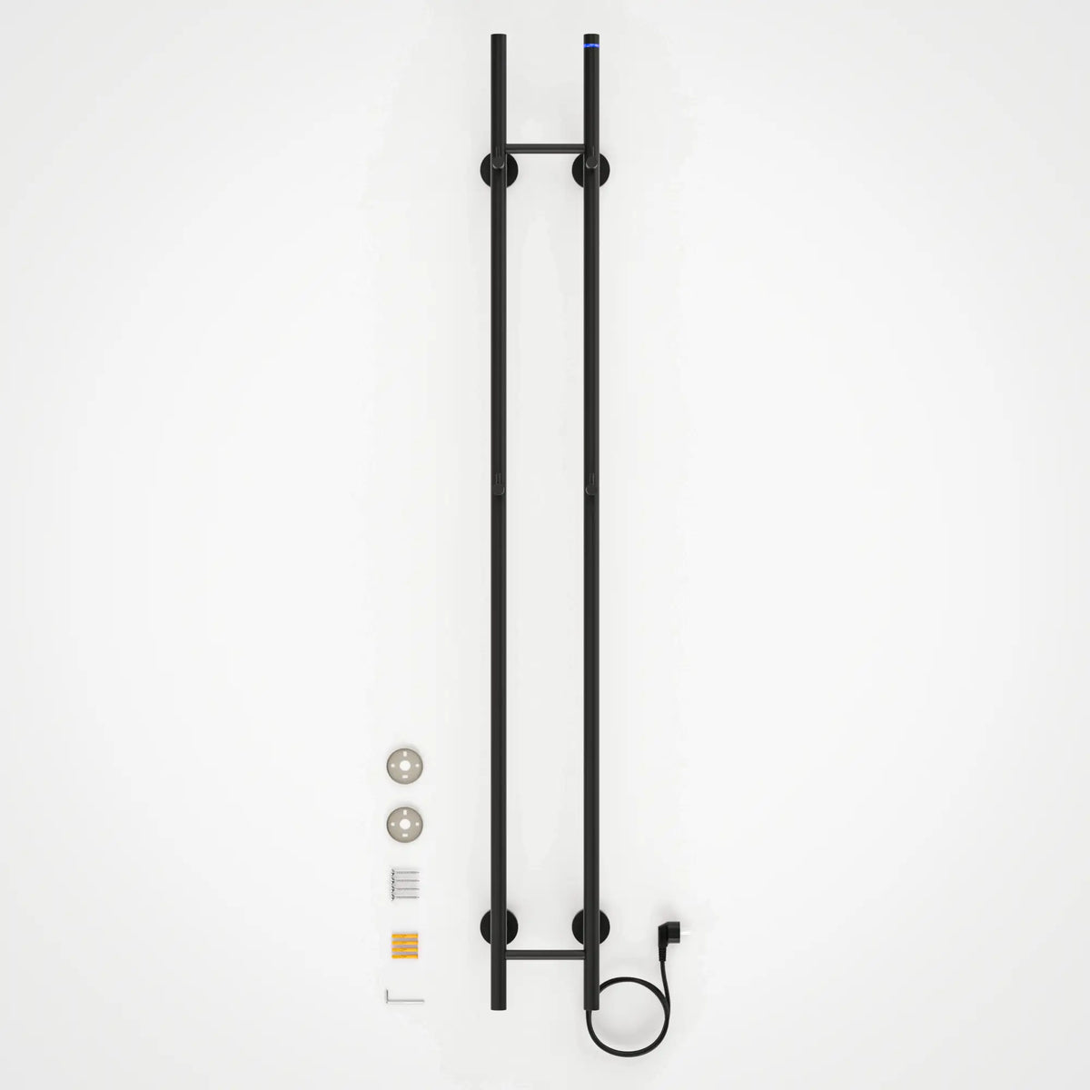 Elektrisk Handdukstork Dubbel  - 70 Watt - 150x16.8 cm - Matt svart