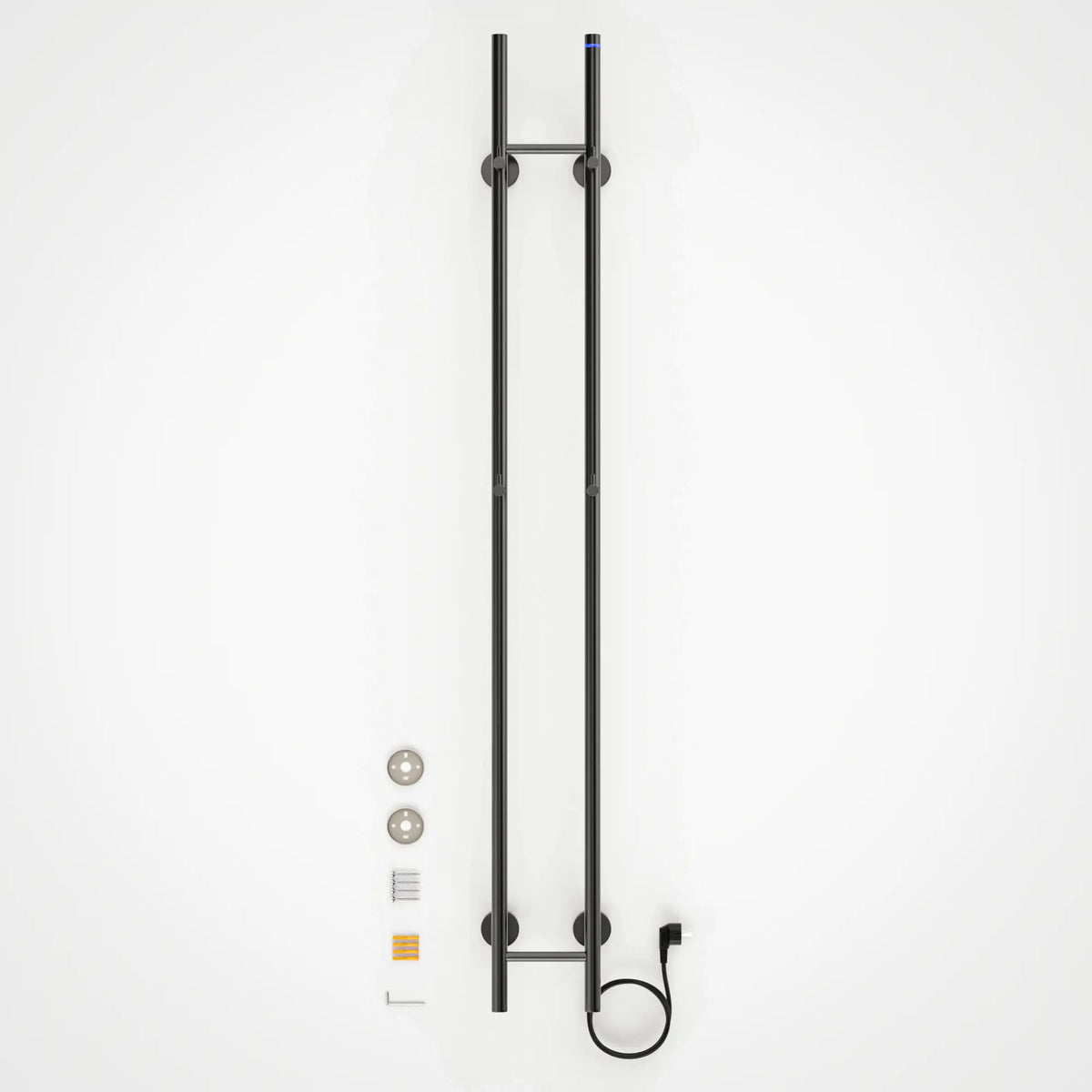 Elektrisk Handdukstork Dubbel - 70 watt - 150x16.8 cm - Gunmetal