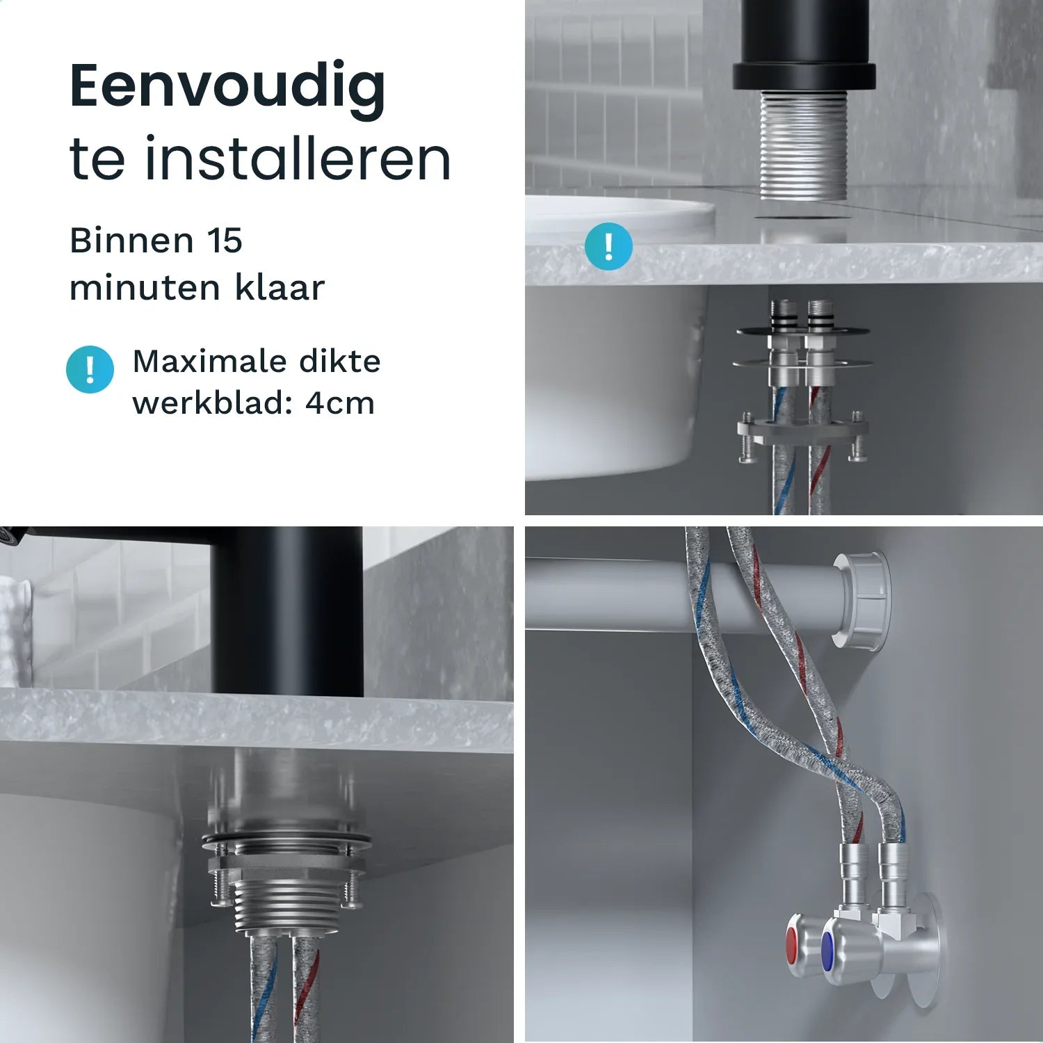 Tvättställsblandare - WC - Svart [KALLISTA] - Förbeställ