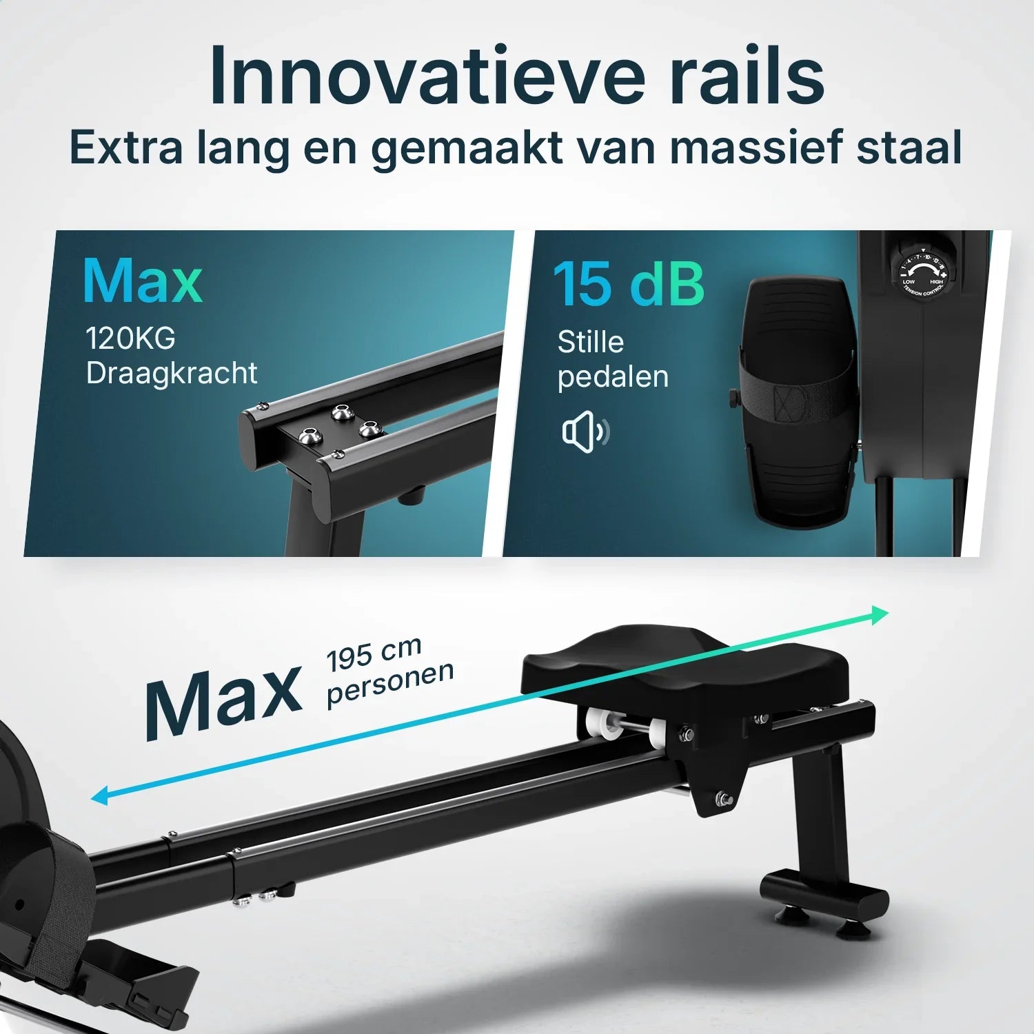 Roeitrainer - Elvora Edge - Magnetische Weerstand