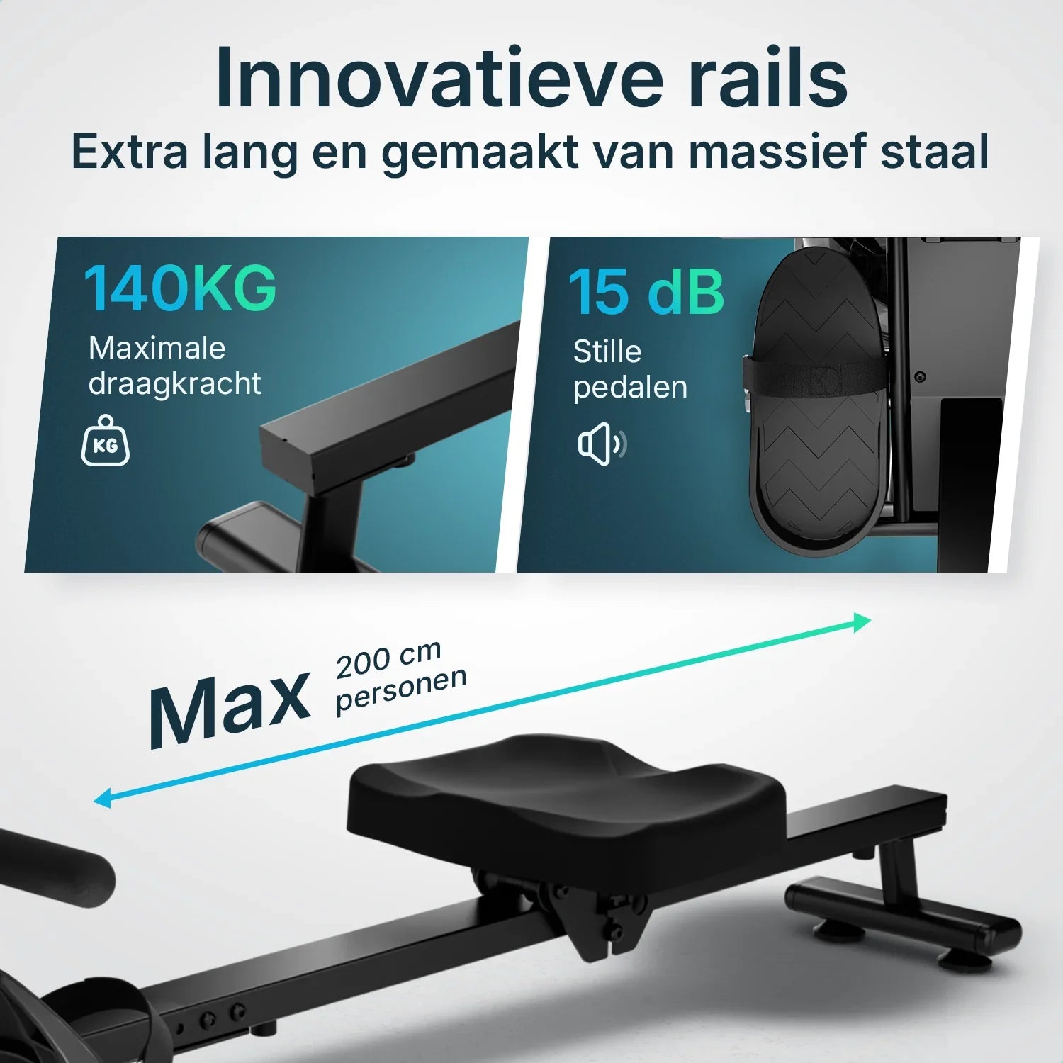 Roeitrainer - Elvora Wave - Dynamische Waterweerstand