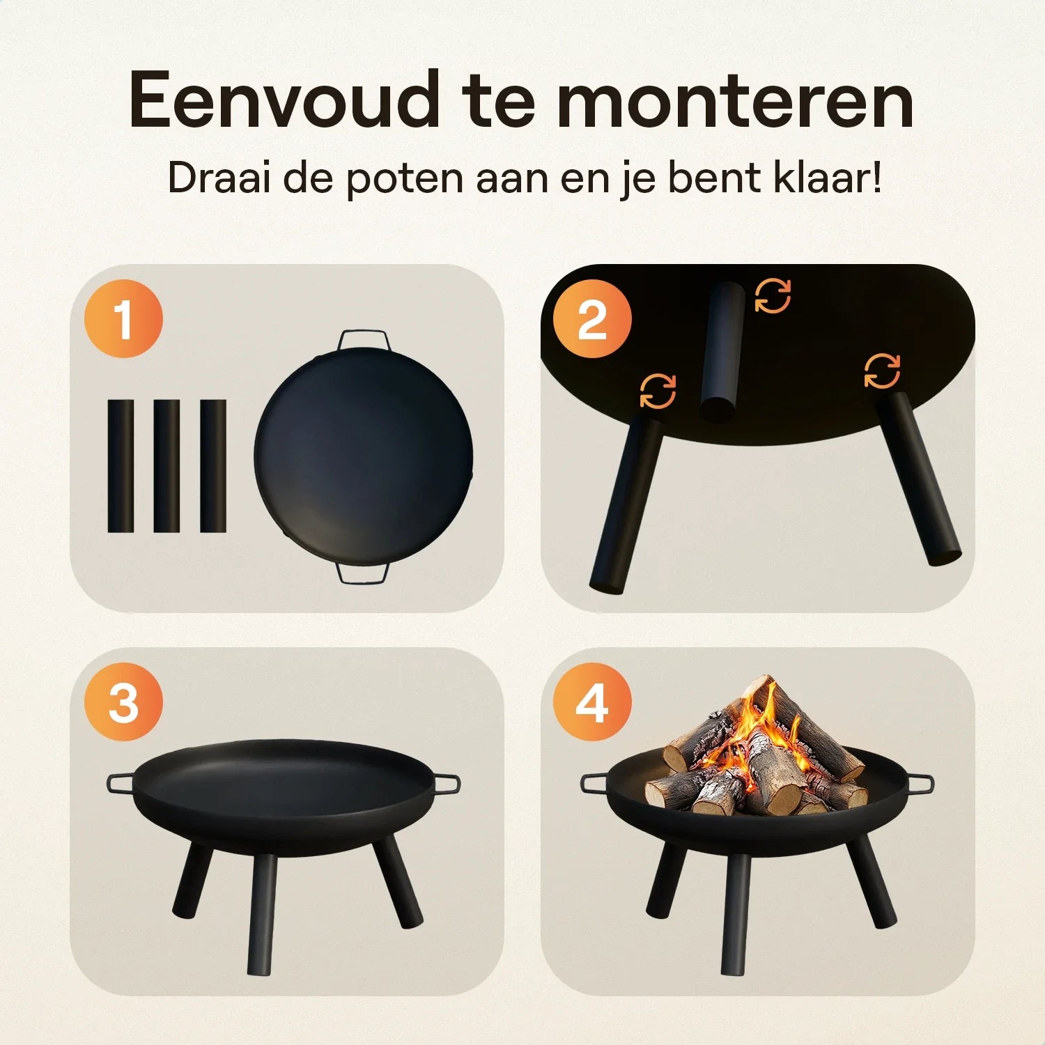 Flowsense Vuurschaal - Vuurkorf voor Buiten