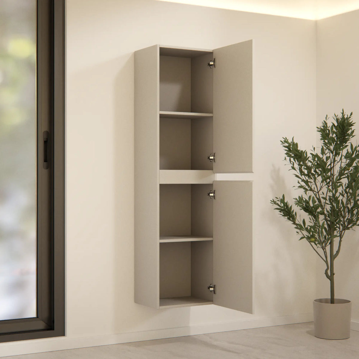 Badrumsmöbel Ruvo - 150 cm - Taupe