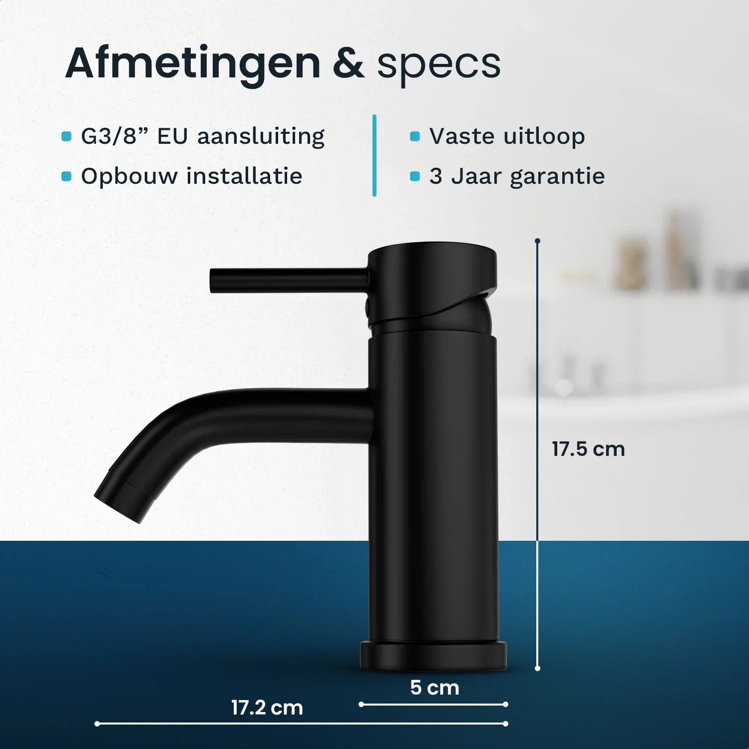 Tvättställsblandare - WC - Svart [ARIADNE] - Förbeställa