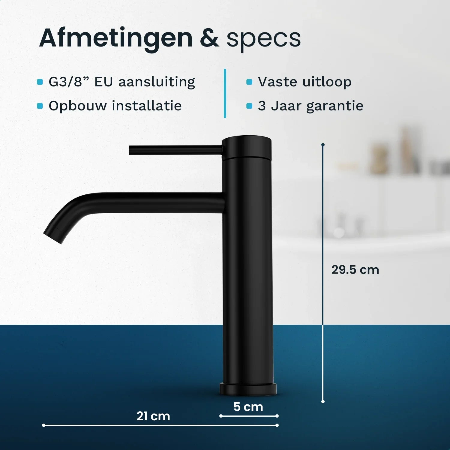 Tvättställsblandare - WC - Svart [NYX] - Förbeställa