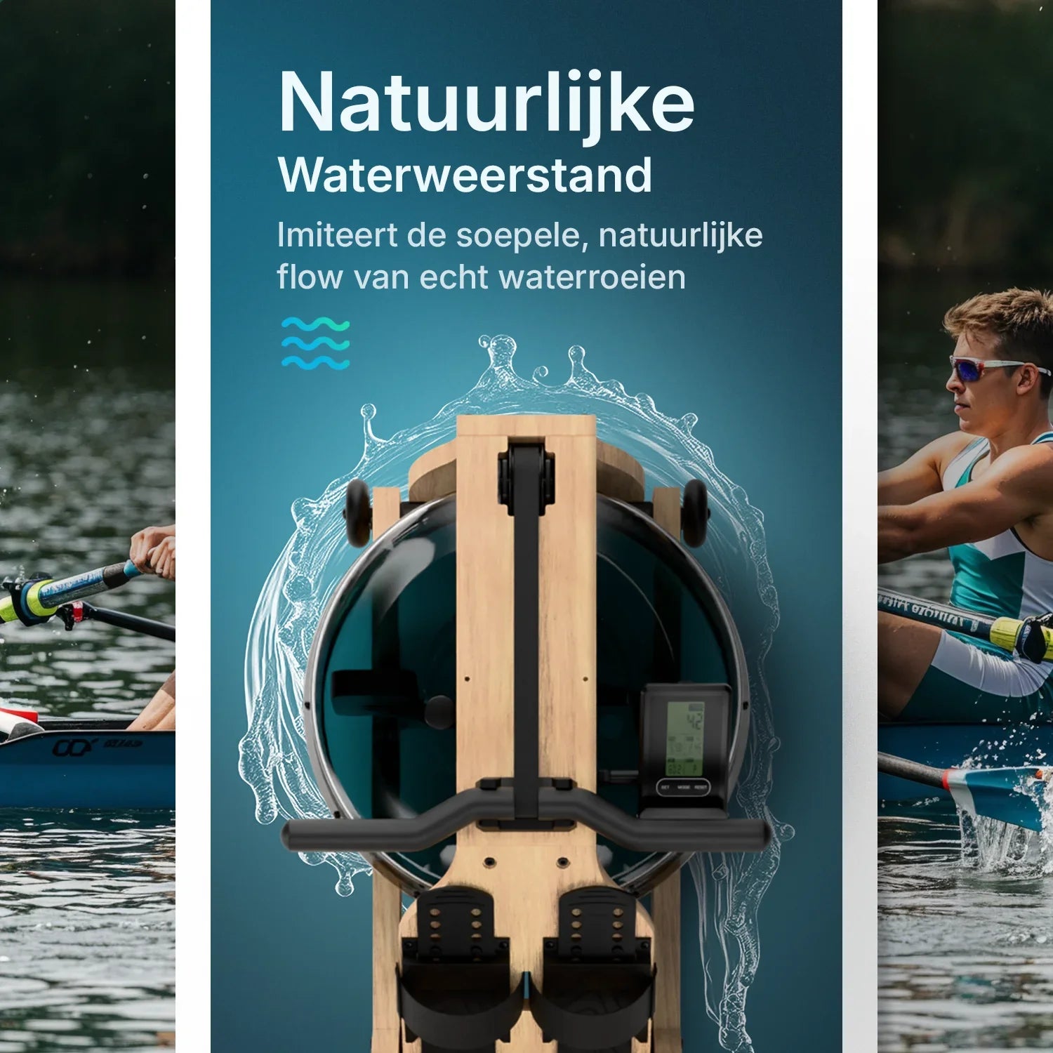 Roeitrainer - RowForge - Hout Met Waterweerstand