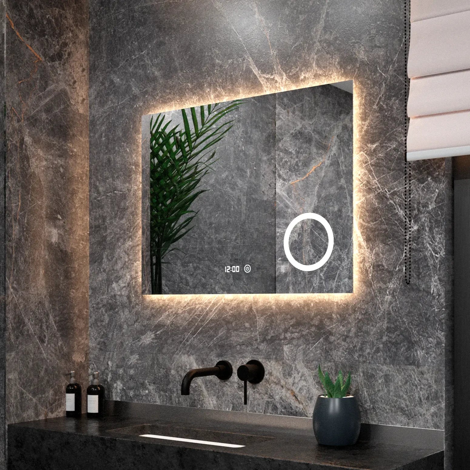 Badrumsspegel - 80x60 cm - Rektangulär - Ramlös - Förbeställa