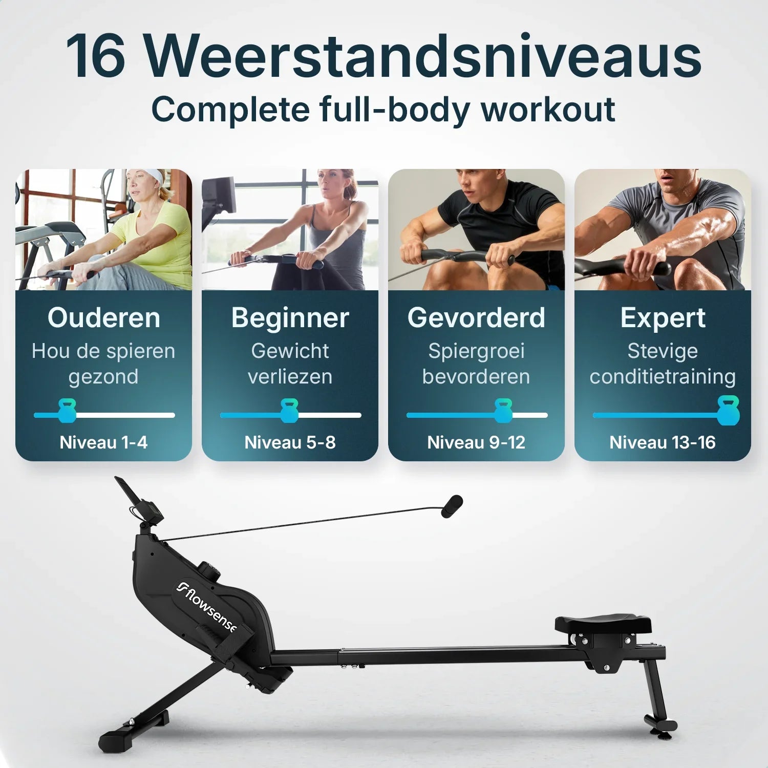 Roeitrainer - Elvora Edge - Magnetische Weerstand