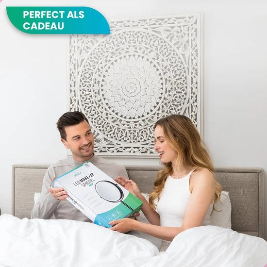 Make-Up Spiegel - Uppladdningsbar - Svart - 1-10x Förstoring