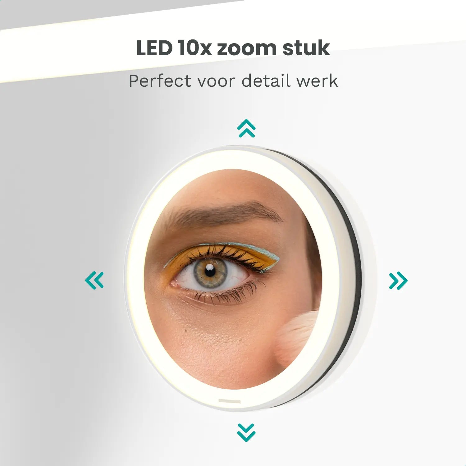 Hollywood Spiegel - Bluetooth Speakers - 80x60cm - Wit