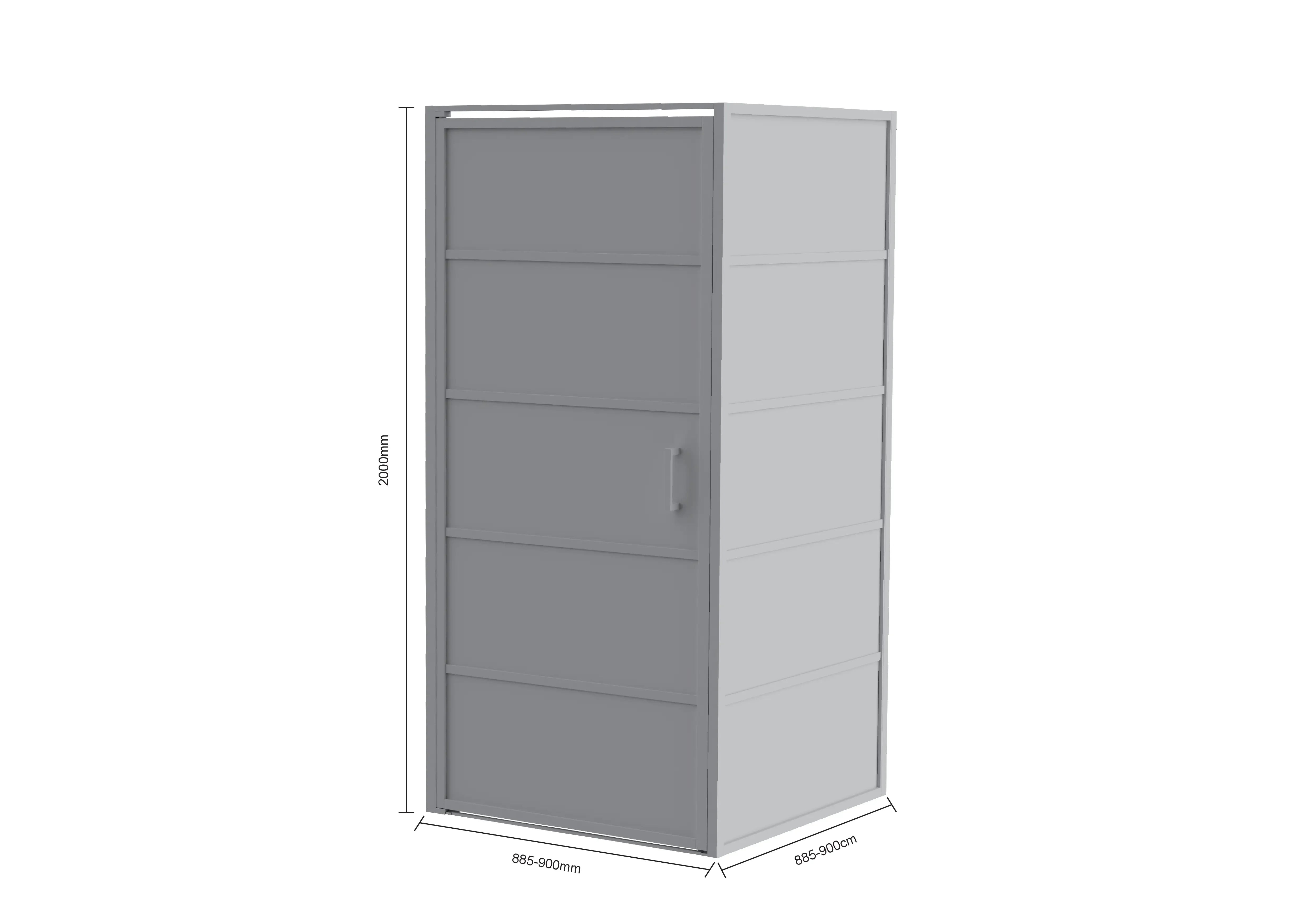 Duschkabin Oris - 90 x 200 - Svart - Förbeställa