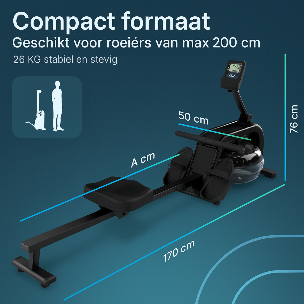 Roeitrainer - Elvora Wave - Dynamische Waterweerstand