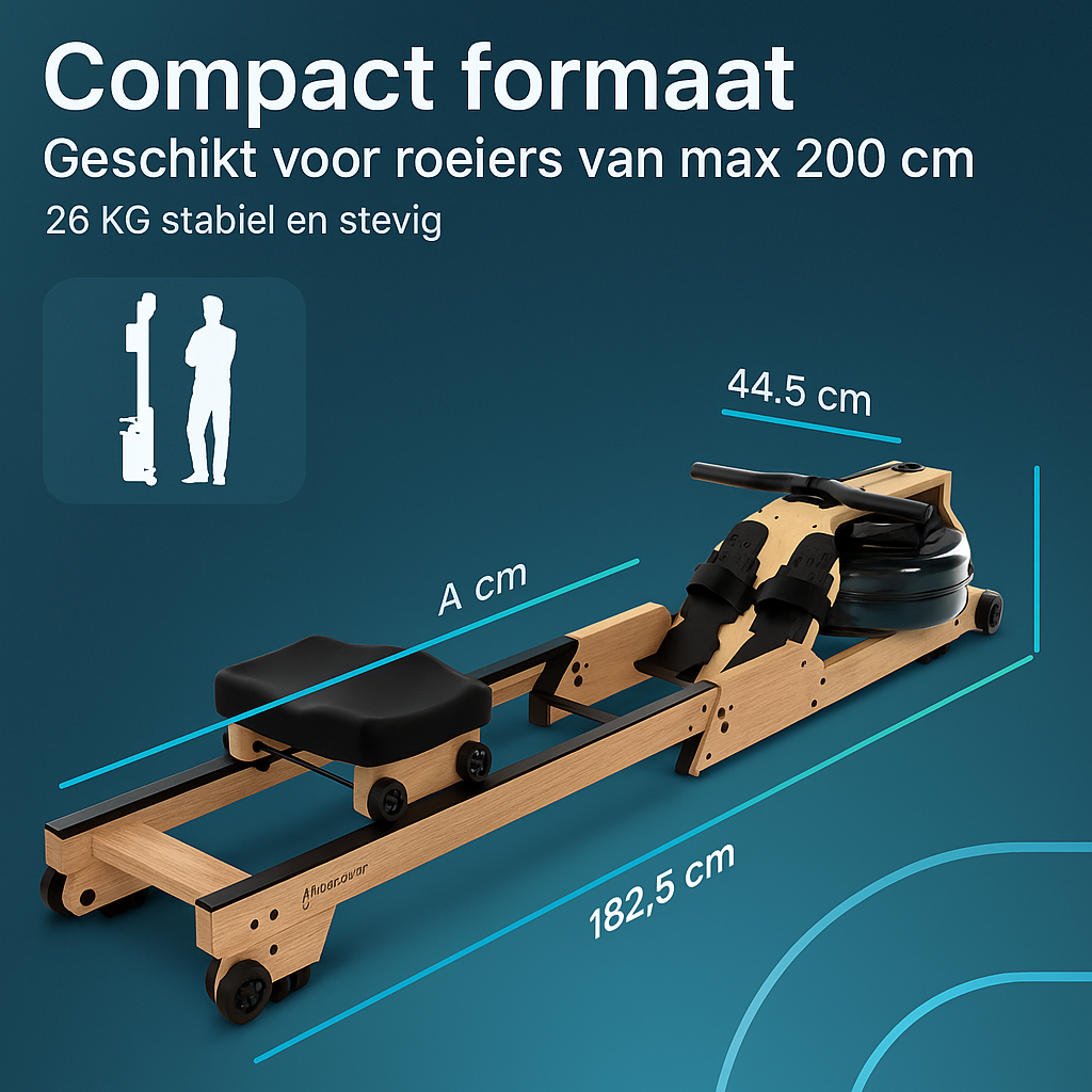 Roeitrainer - RowForge - Hout Met Waterweerstand